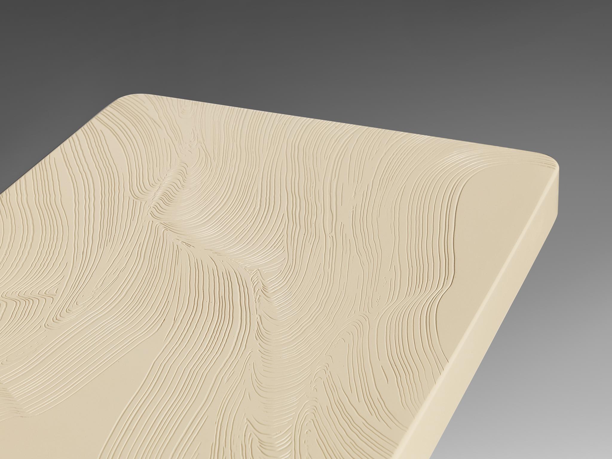 Jean Claude Dresse Console in Off-White Resin In Good Condition For Sale In Waalwijk, NL