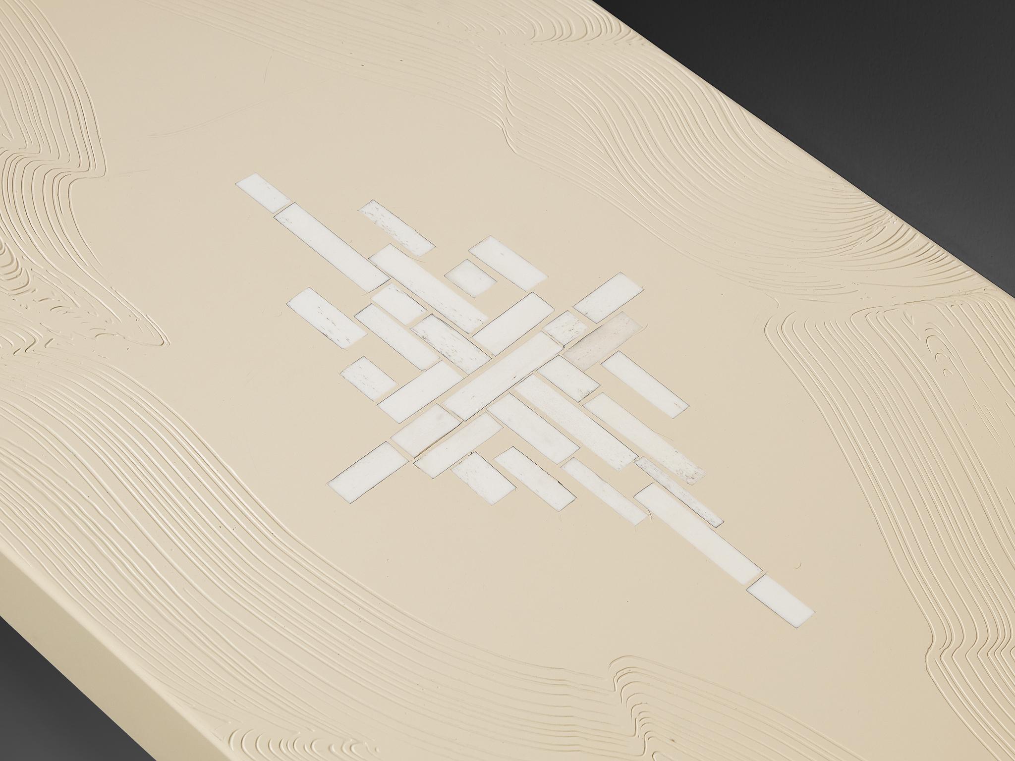 Mid-Century Modern Jean Claude Dresse Console Table in Resin For Sale