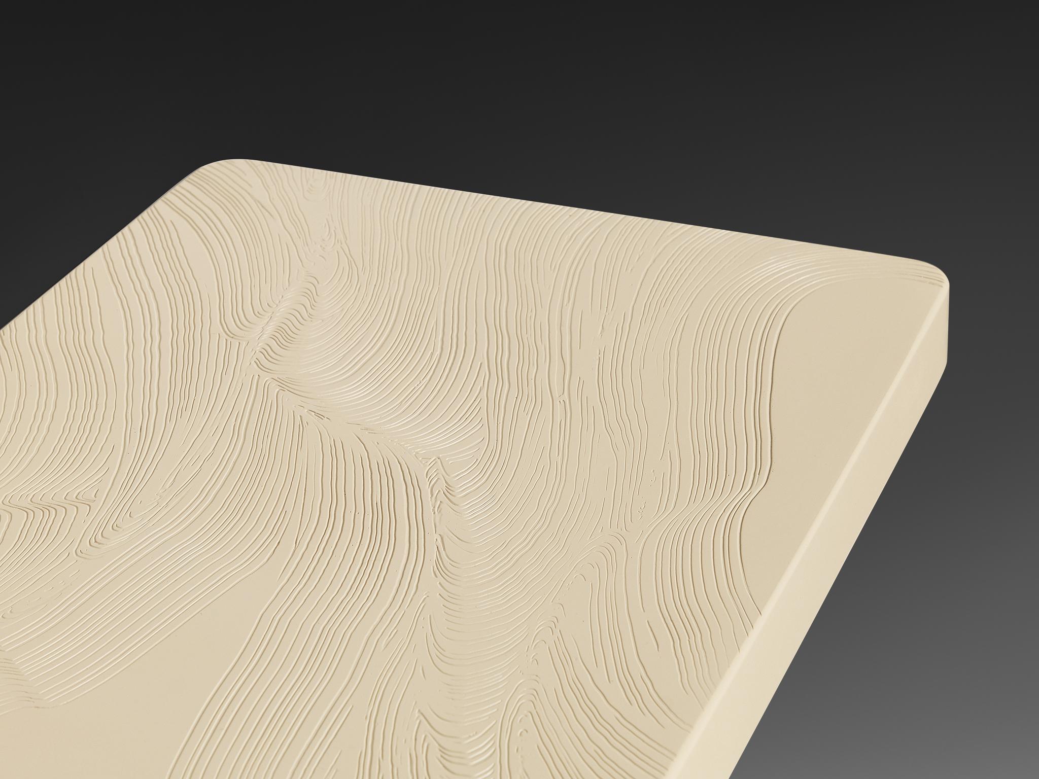 Late 20th Century Jean Claude Dresse Console Table in Resin For Sale