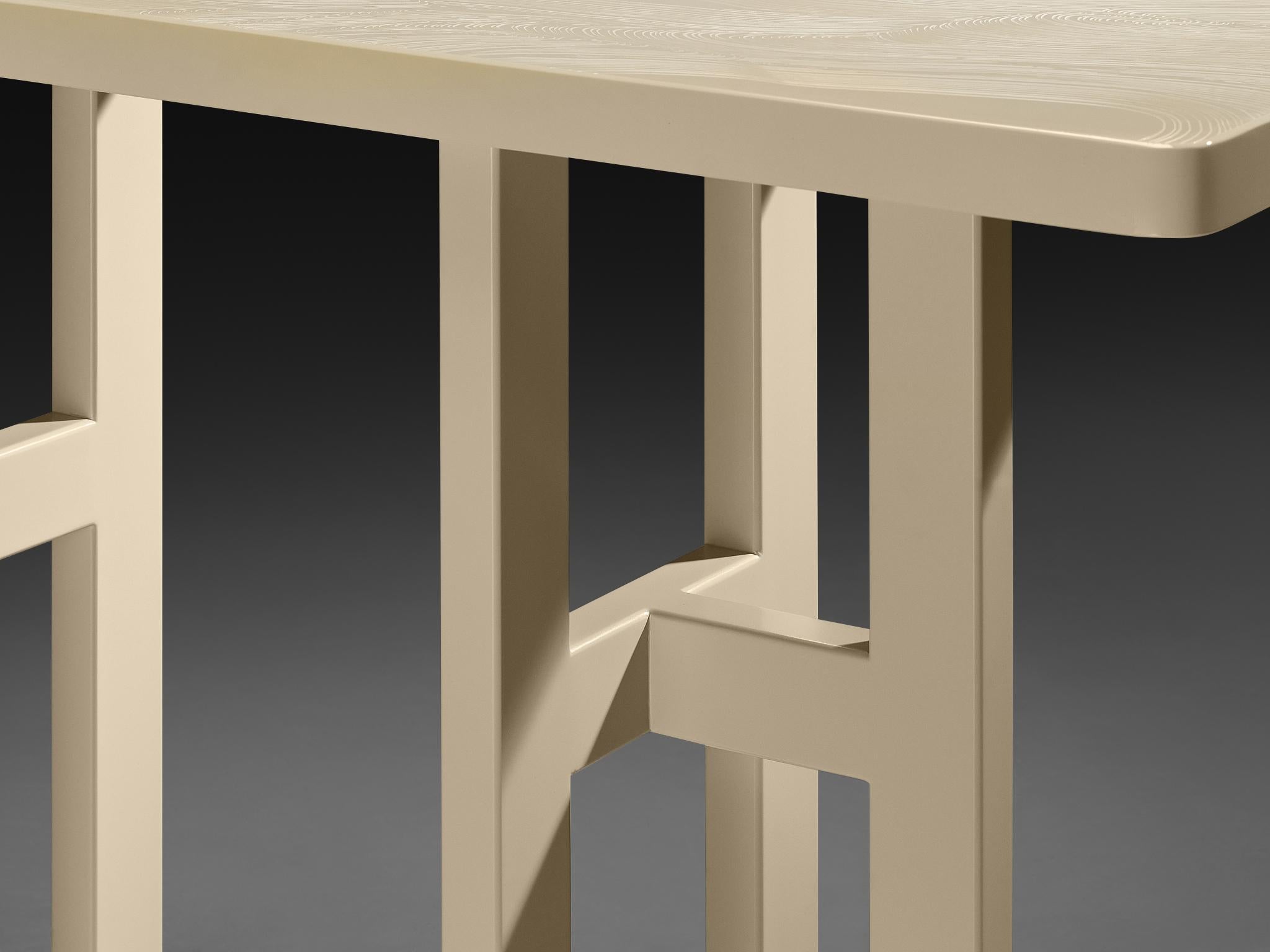 Jean Claude Dresse Console Table in Resin For Sale 2