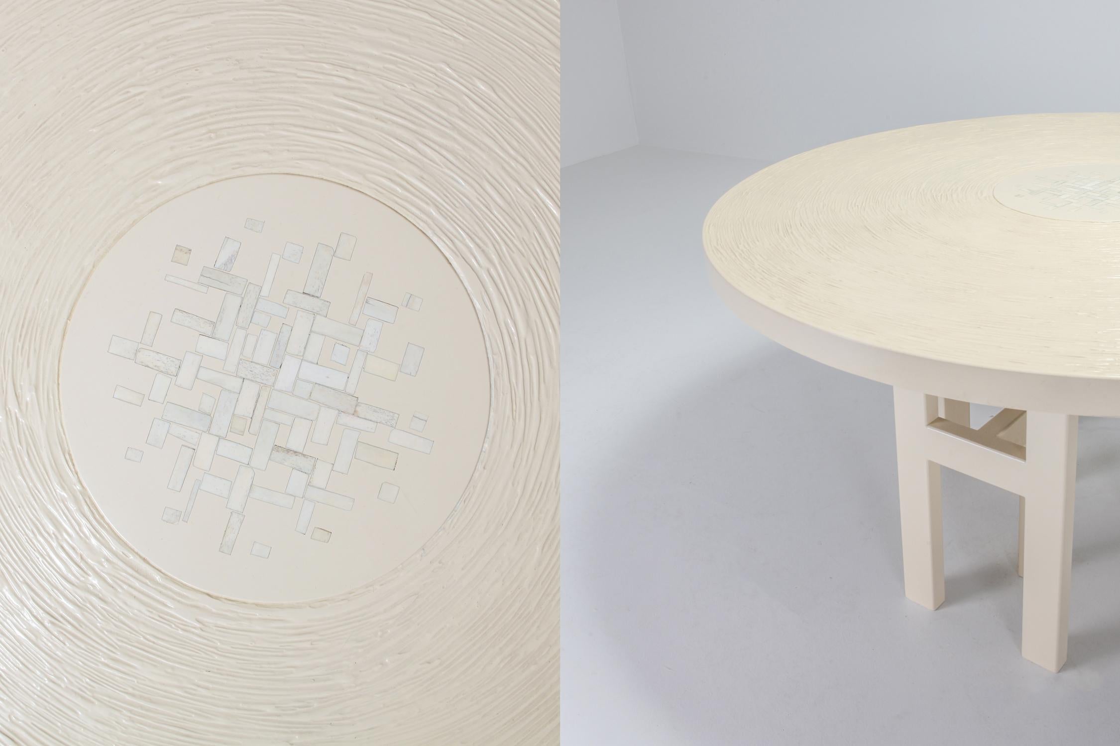Jean Claude Dresse Exceptional Resin Dining Table 1