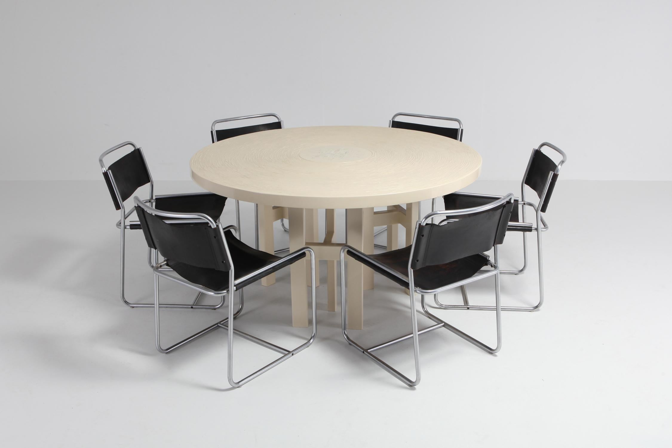 Jean Claude Dresse Exceptional Resin Dining Table 2