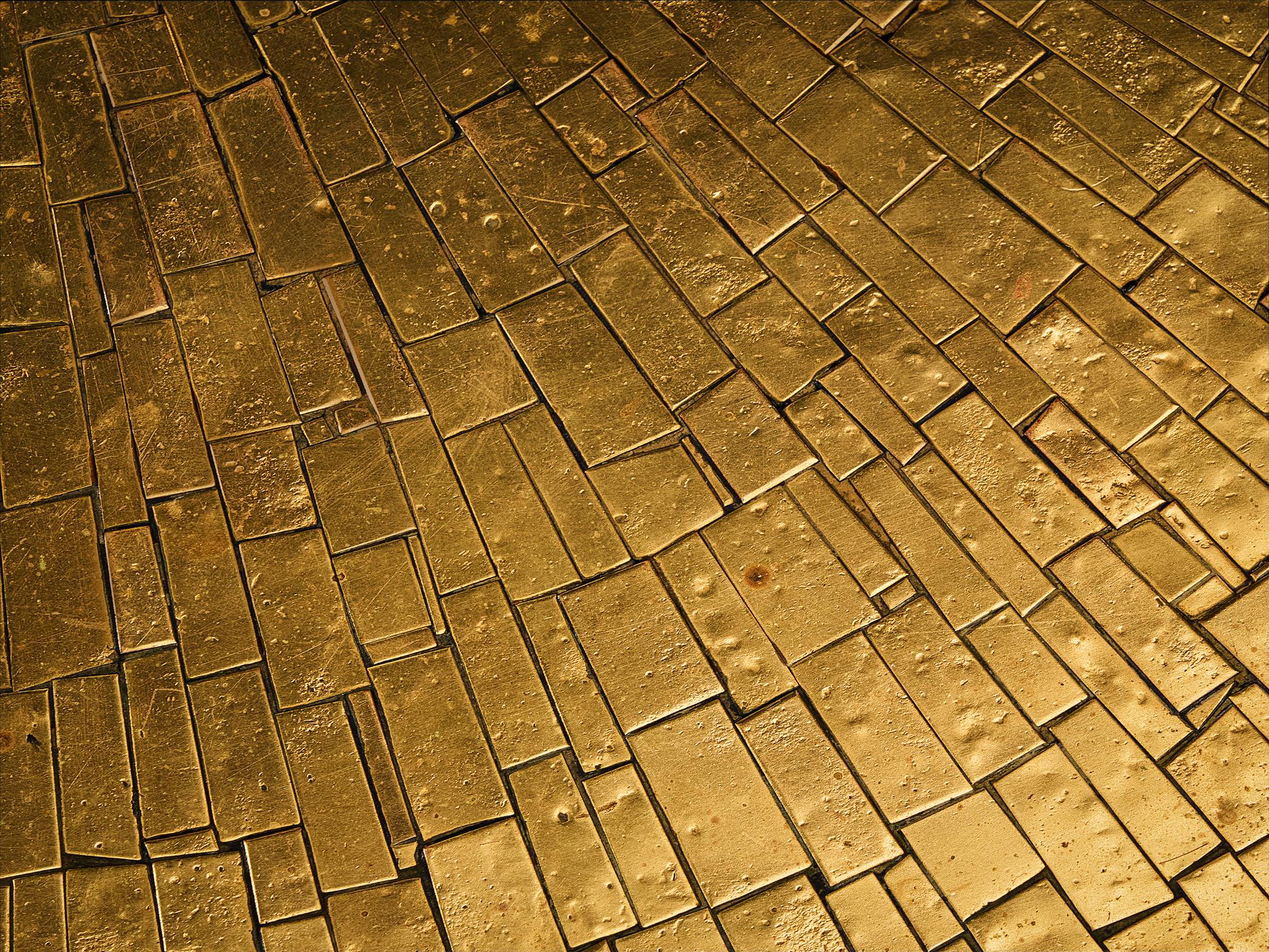 Jean Claude Dresse Mosaic Coffee Table in Brass For Sale 1