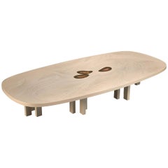 Jean Claude Dresse Resin Coffee Table Inlayed with Agate