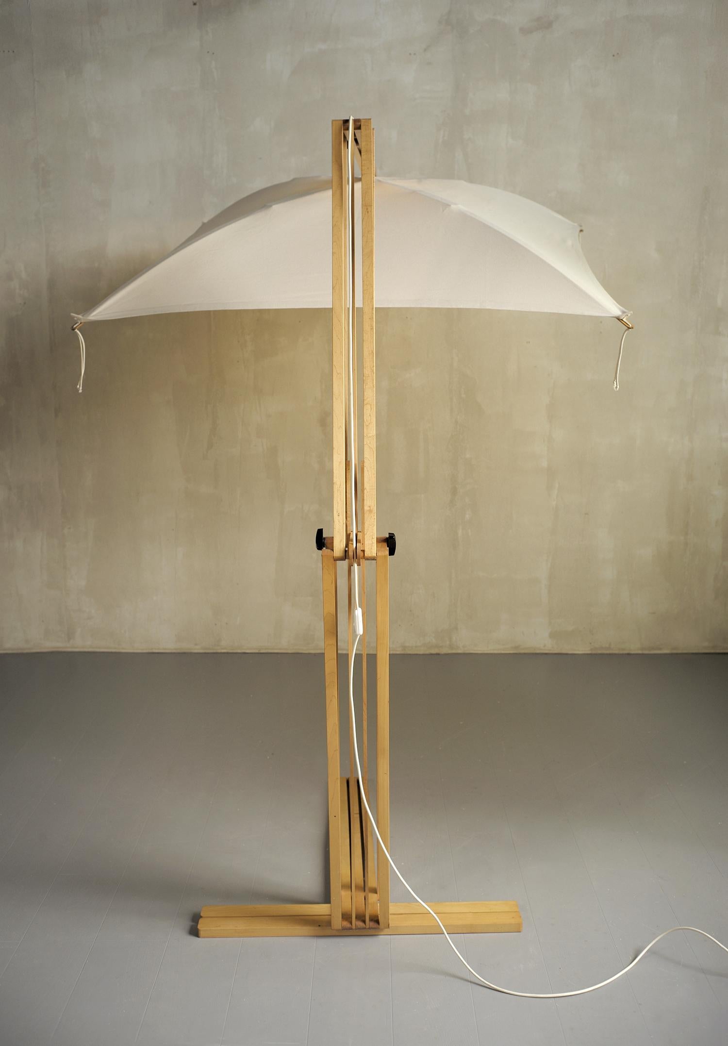 Moderne Jean-Claude Duboys, lampadaire à parasol, France, 1980 en vente