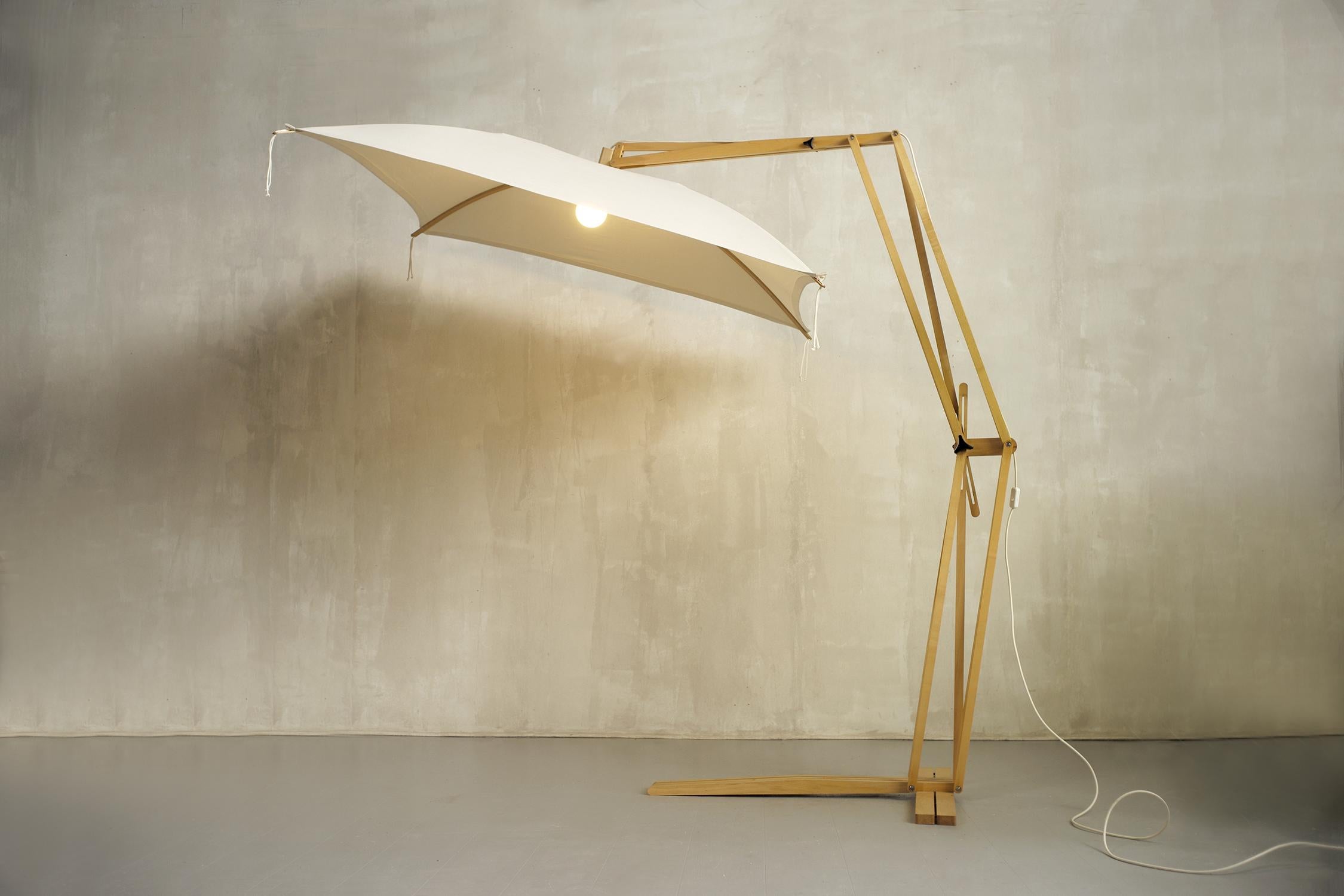 Jean-Claude Duboys, Parasol Floor Lamp, France, 1980 In Good Condition For Sale In Catonvielle, FR