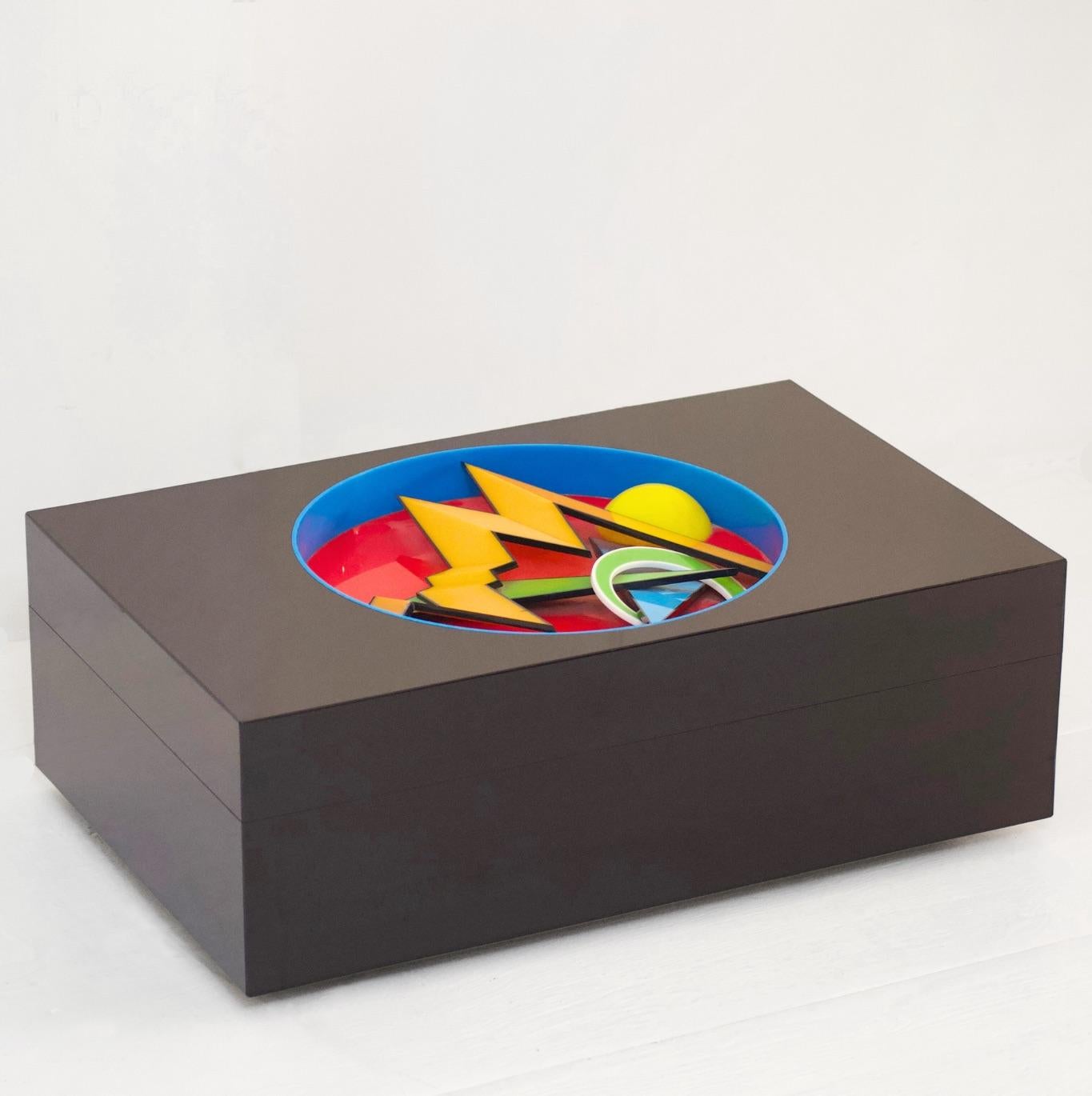 Jean-Claude Farhi
Black box. Plexiglass. Signed by the artist. 
France 1999
20 x 56,5 x 36 cm
