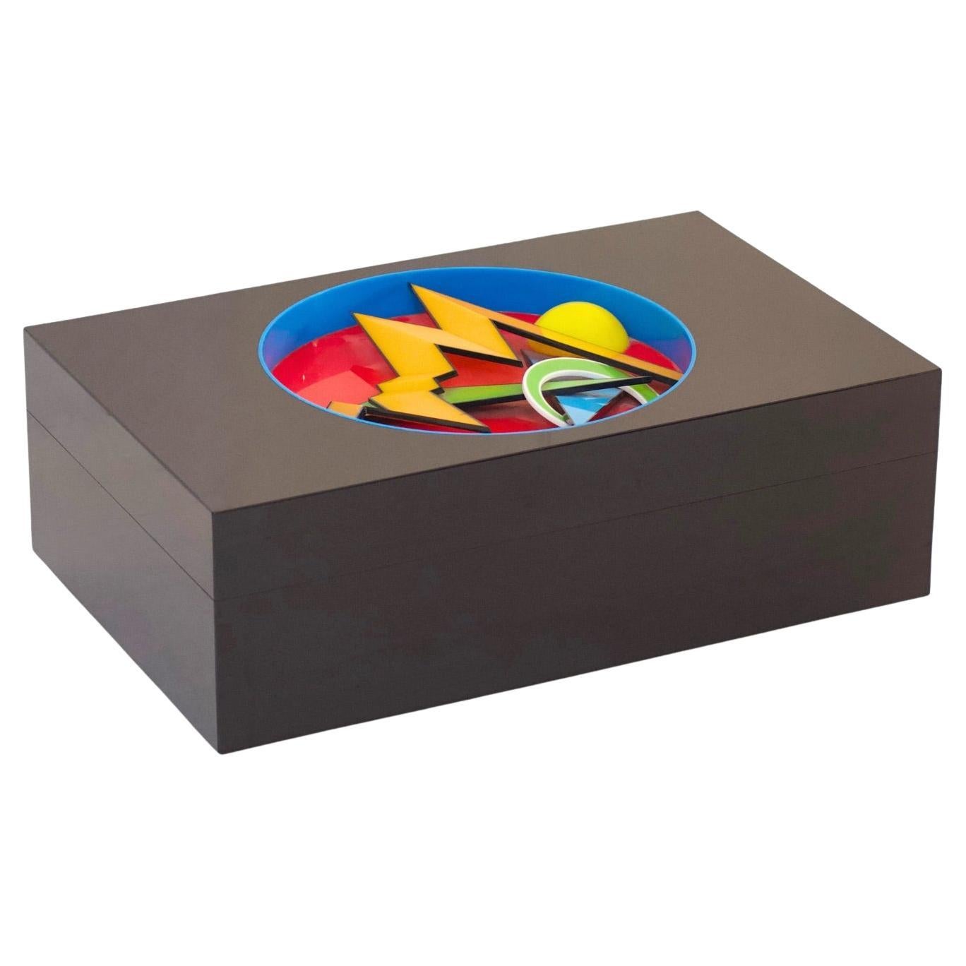 Jean-Claude Farhi “Black Box” in Plexiglass, Signed, France, 1999 For Sale