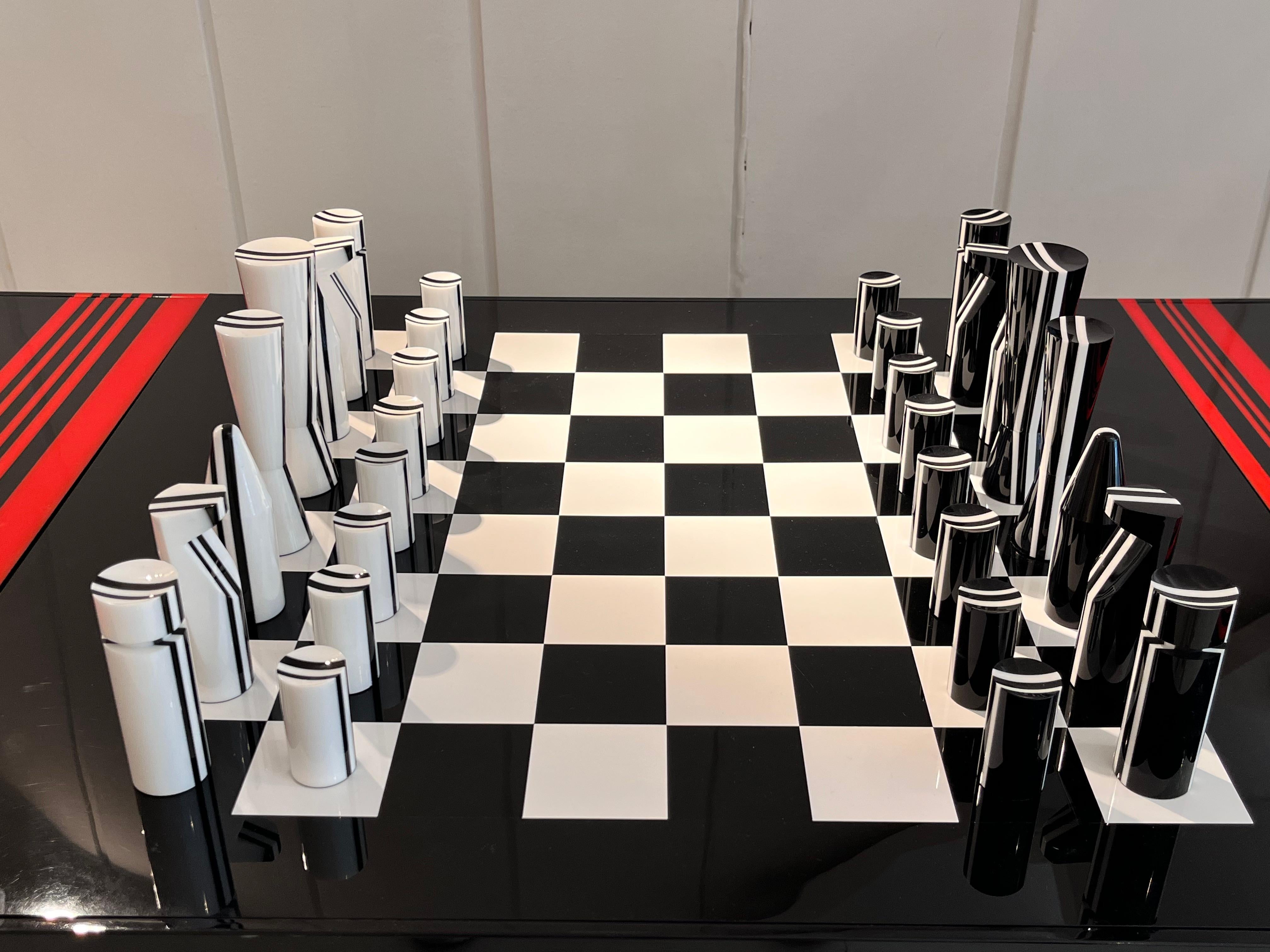 Jean-Claude Farhi Methacrylate Game Table, Unique Piece For Sale 3