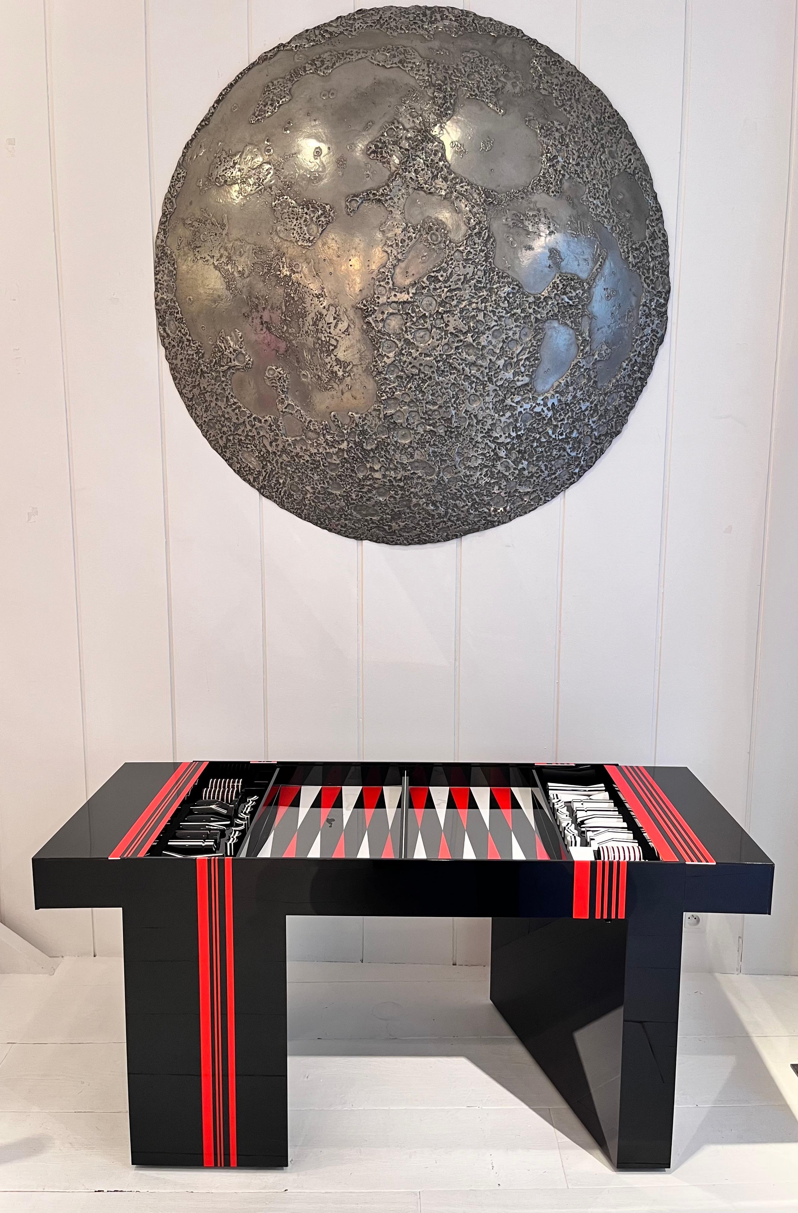 Jean-Claude Farhi Methacrylate Game Table, Unique Piece For Sale 8