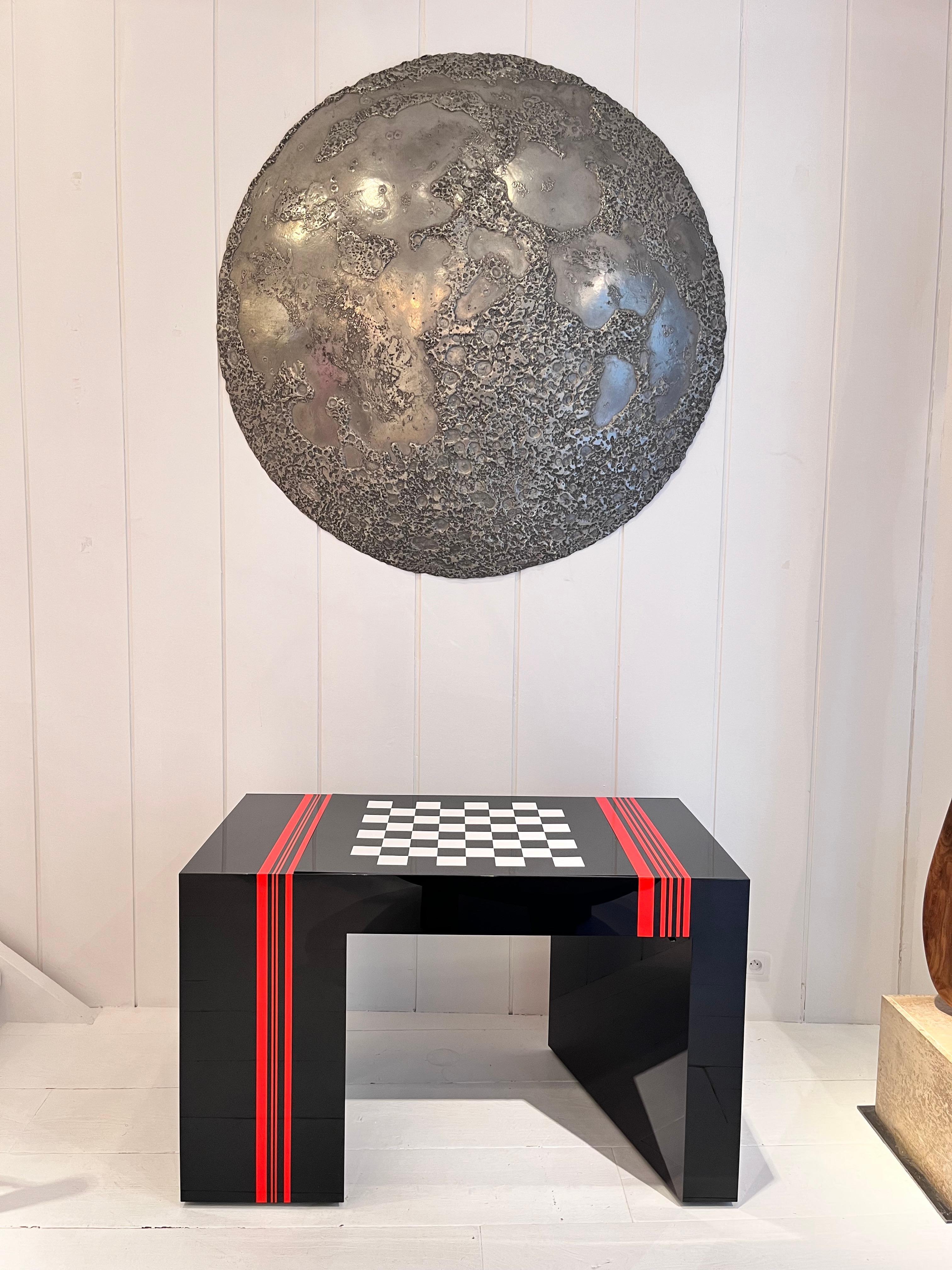 Jean-Claude Farhi Methacrylate Game Table, Unique Piece For Sale 9