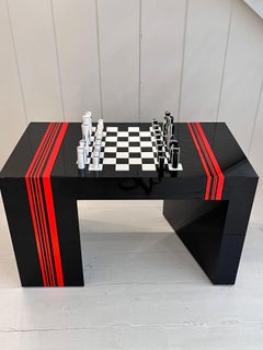 Tavolo da gioco in metacrilato di Jean-Claude Farhi, pezzo unico