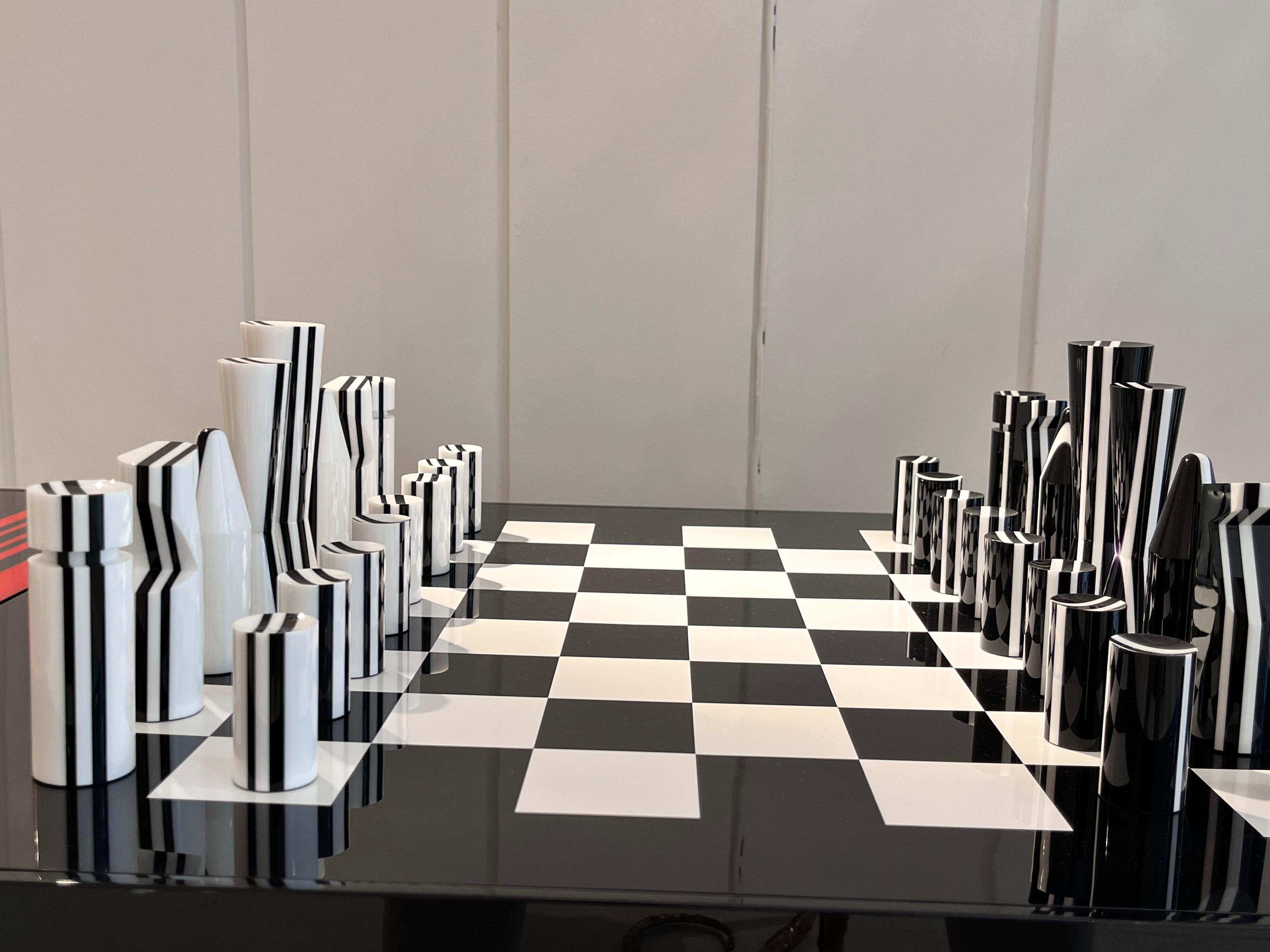 French Jean-Claude Farhi Methacrylate Game Table, Unique Piece For Sale