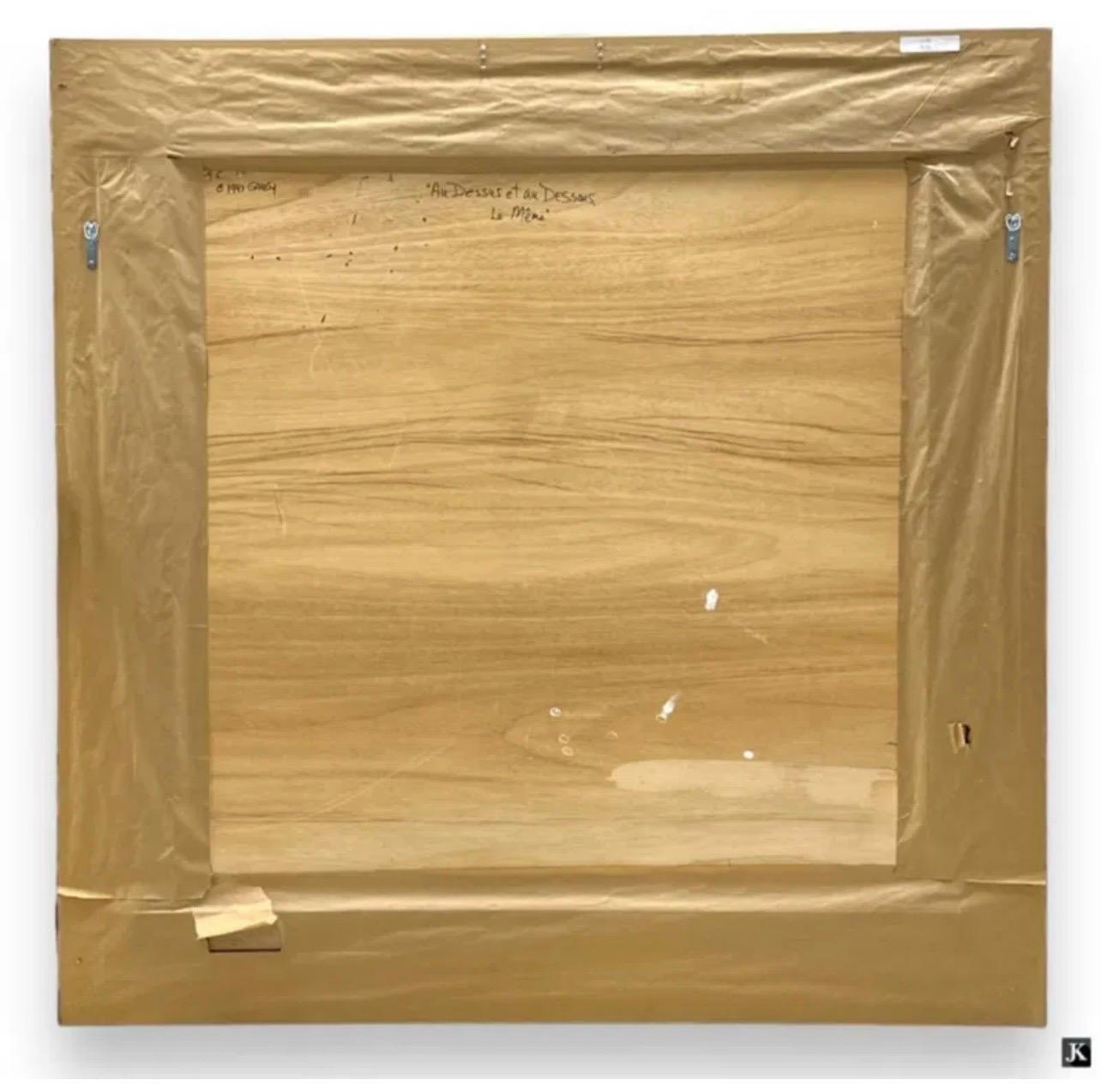 Grande pittura ad olio espressionista intagliata a mano su pannello di Wood Jean-Claude Gaugy in vendita 14
