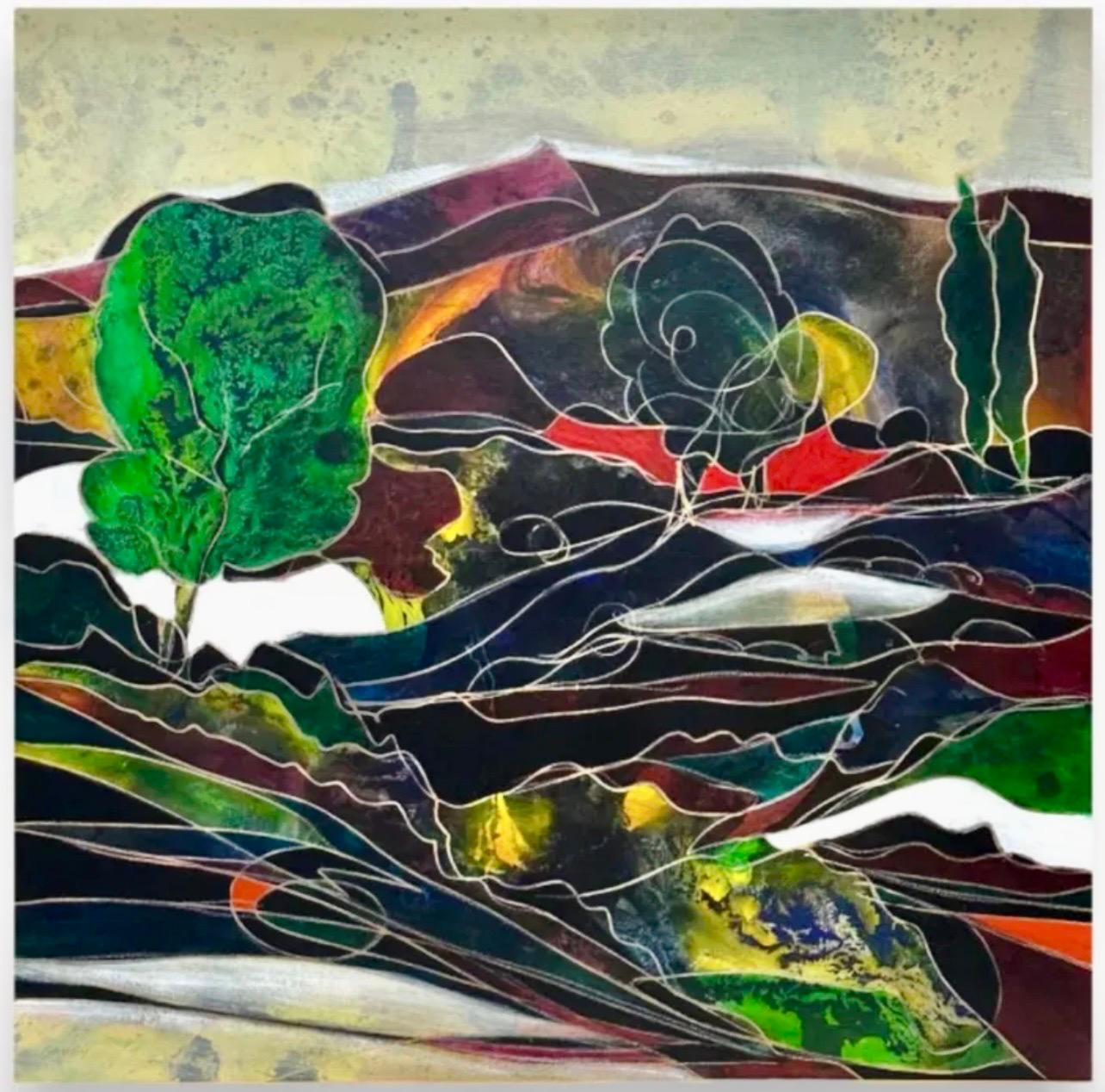 Grande pittura ad olio espressionista intagliata a mano su pannello di Wood Jean-Claude Gaugy in vendita 15