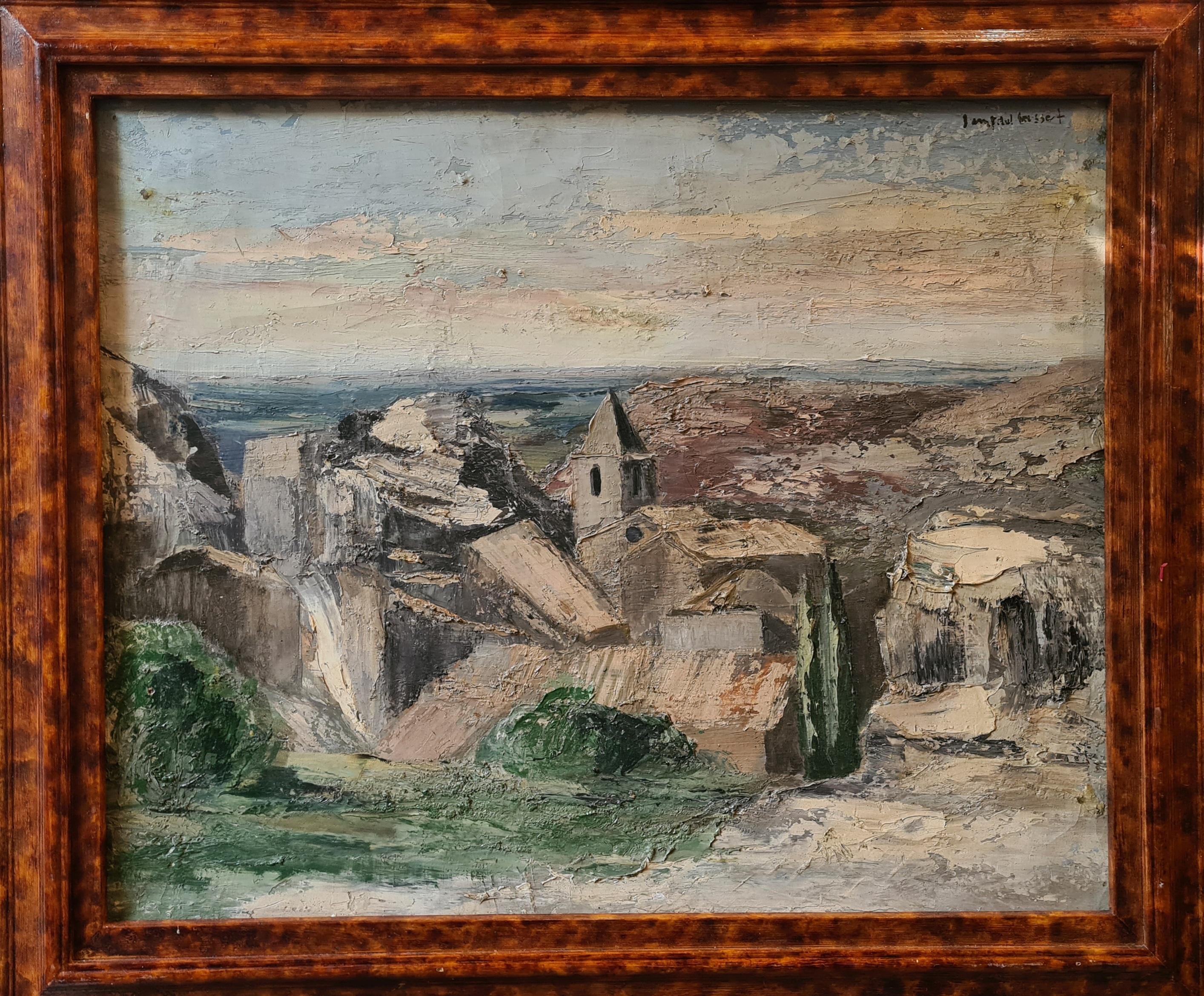 French Mid Century Impressionist Landscape, 'Les Baux de Provence'