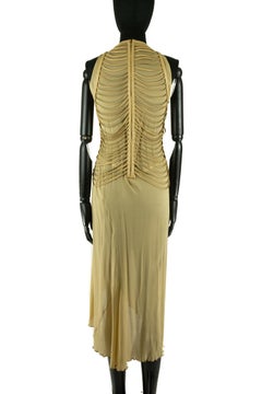 Jean Claude Jitrois Beige and Taupe Maxi Dress