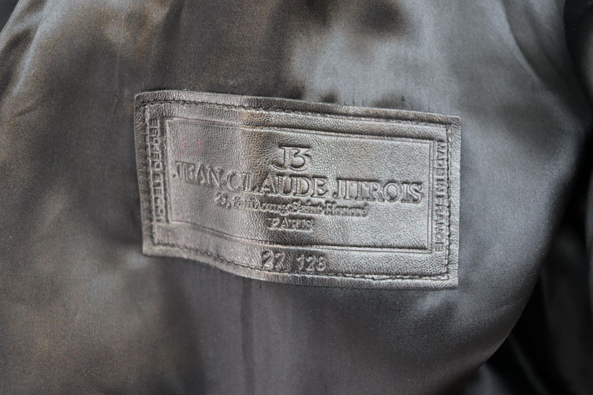 Jean Claude Jitrois Black Leather Jacket 1