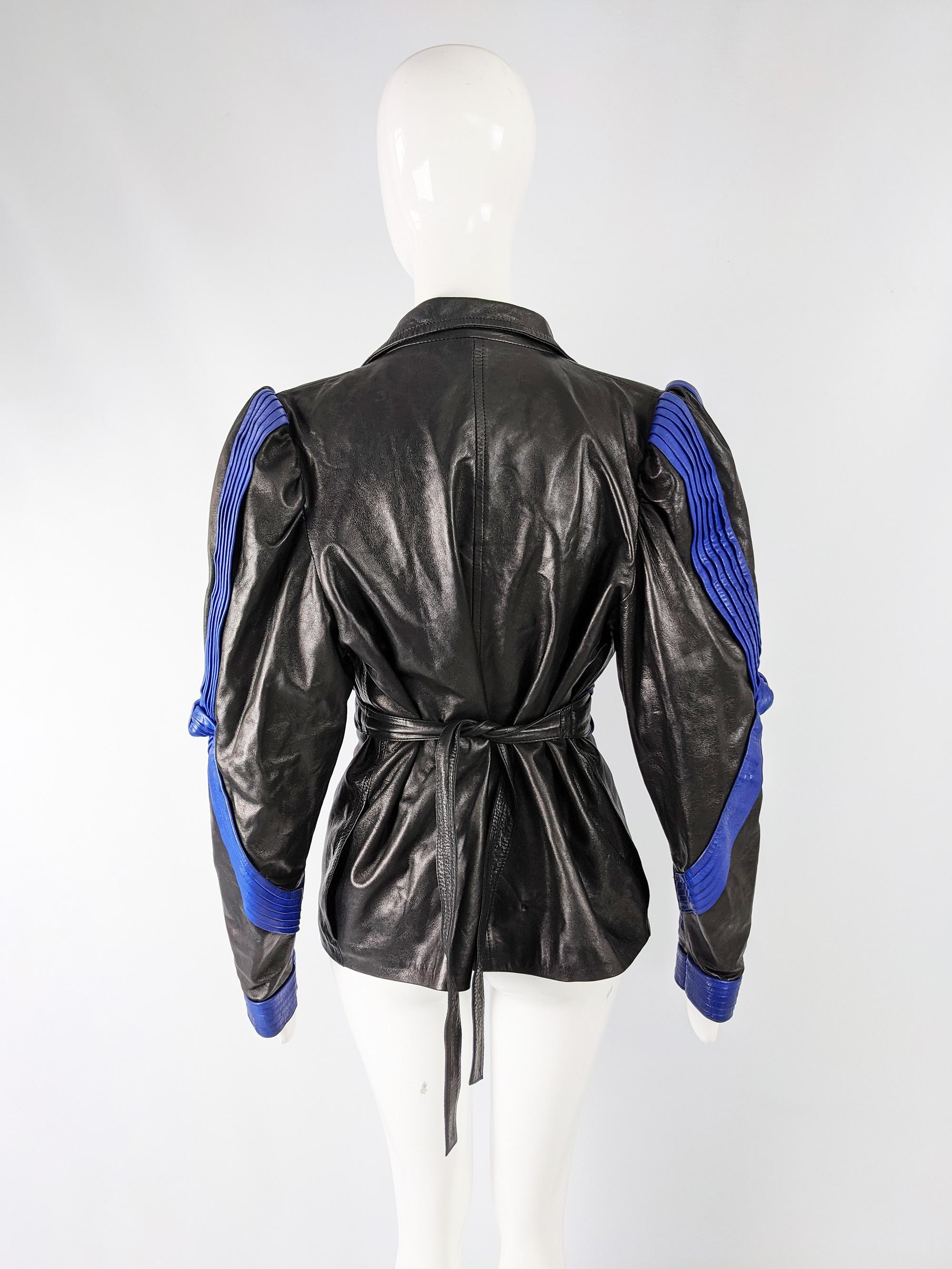 Jean Claude Jitrois Incredible Vintage Leather Jacket 1980s For Sale 1