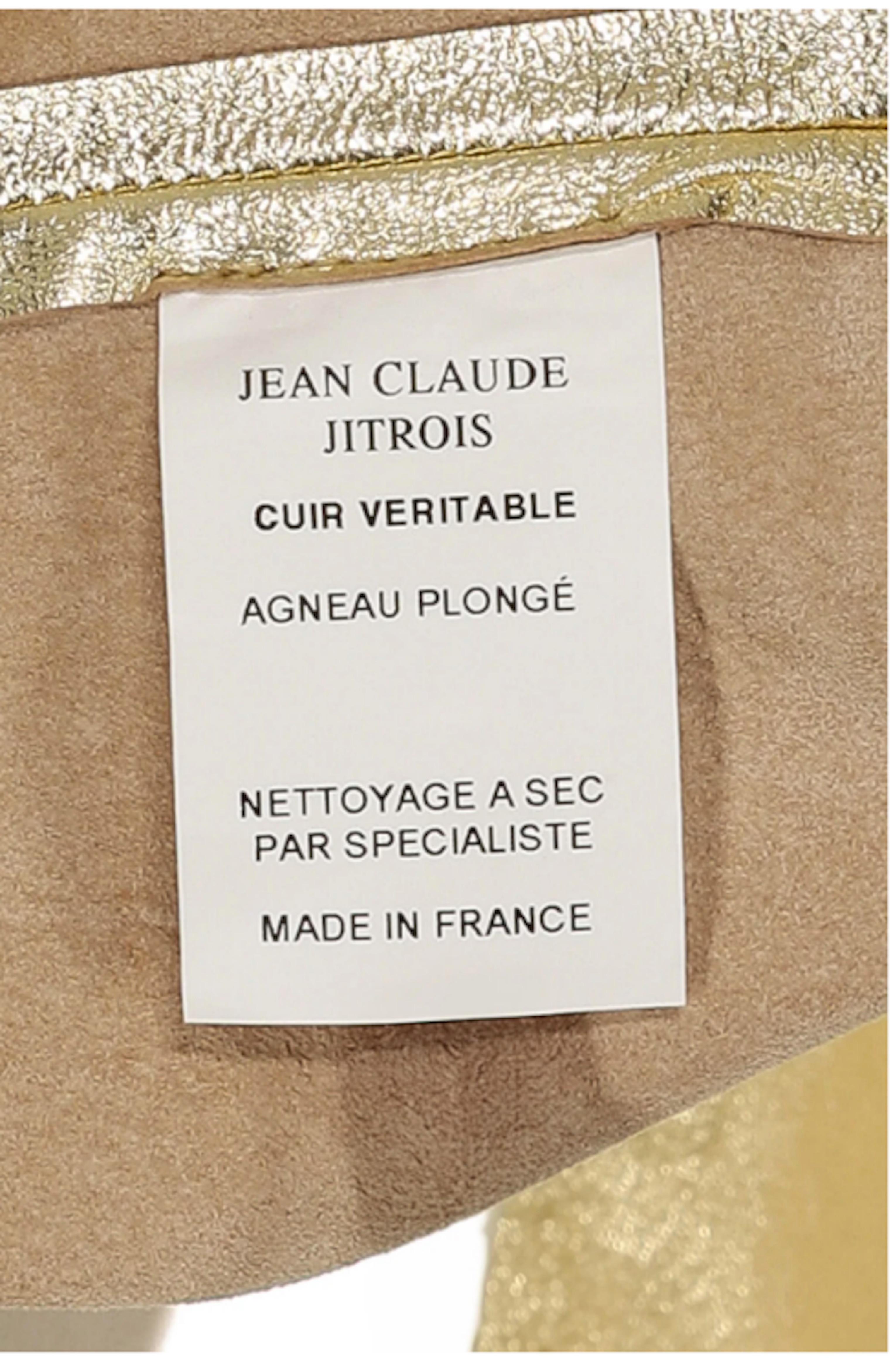 Jean-Claude Jitrois Lederkleid aus Leder Damen im Angebot