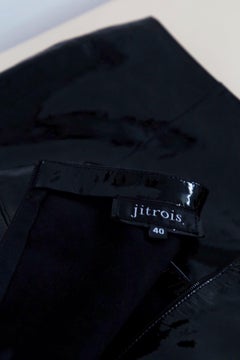 Jean-Claude Jitrois - Tailleur jupe en latex noir vintage