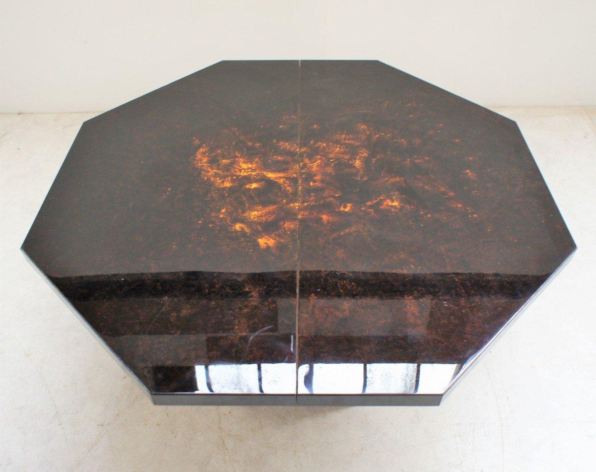 Jean-claude Mahey Lacquer dining table.