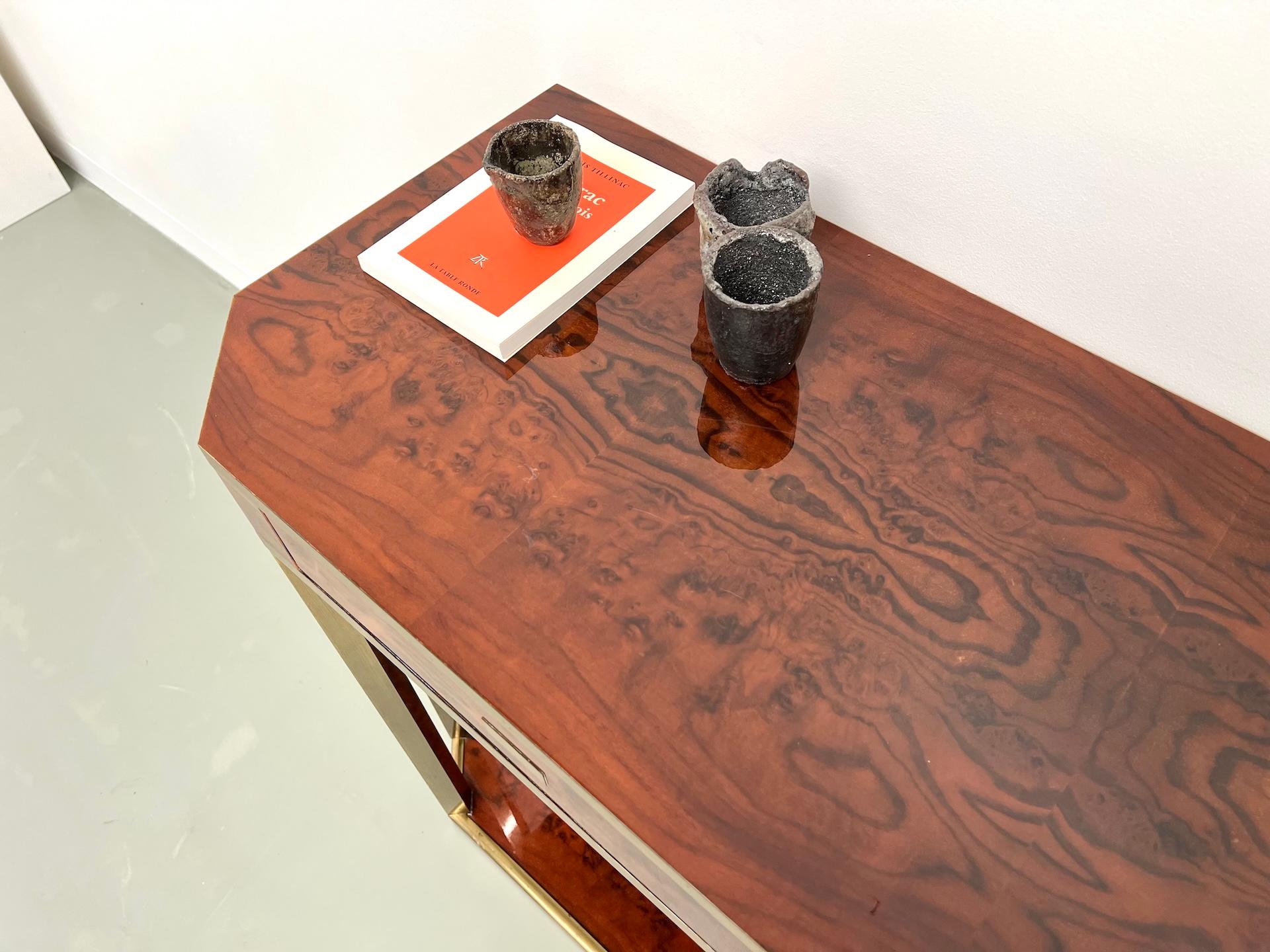 Jean-Claude Mahey lacquered console table, France circa 1970 For Sale 3