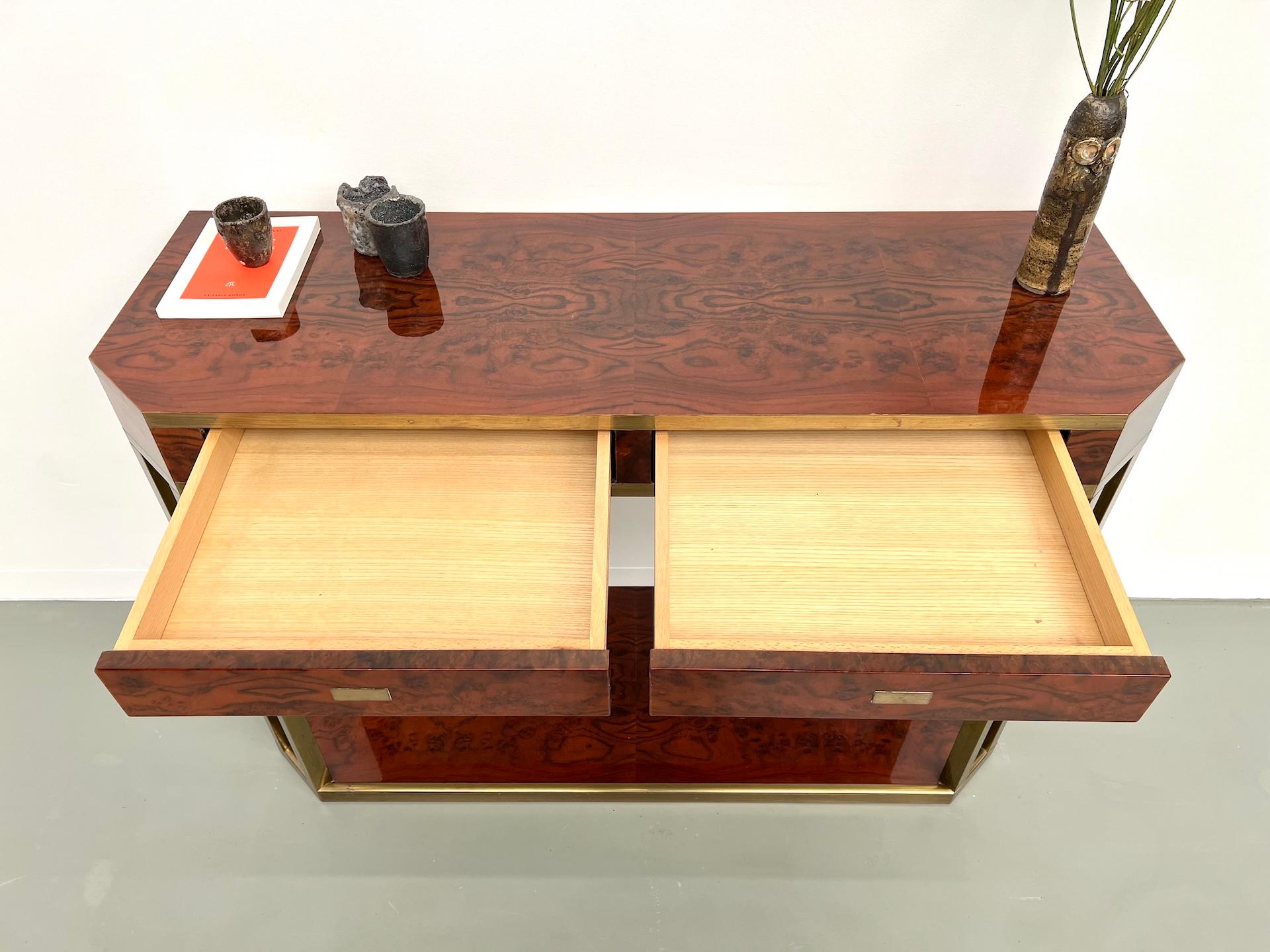Jean-Claude Mahey lacquered console table, France circa 1970 For Sale 7