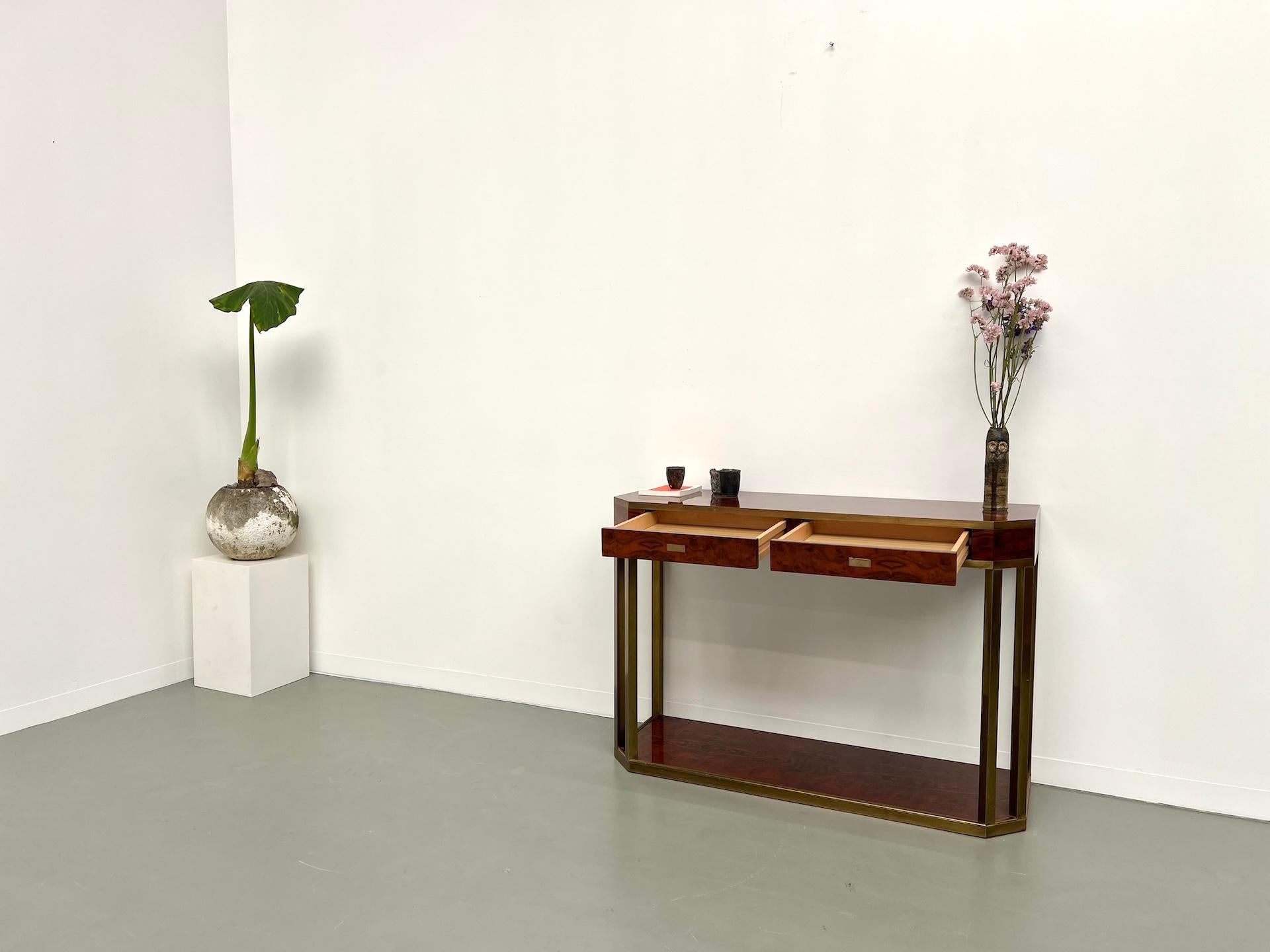 Jean-Claude Mahey lacquered console table, France circa 1970 For Sale 9