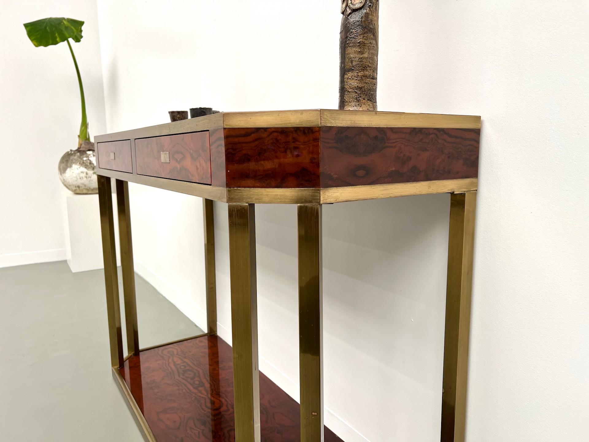 Late 20th Century Jean-Claude Mahey lacquered console table, France circa 1970 For Sale