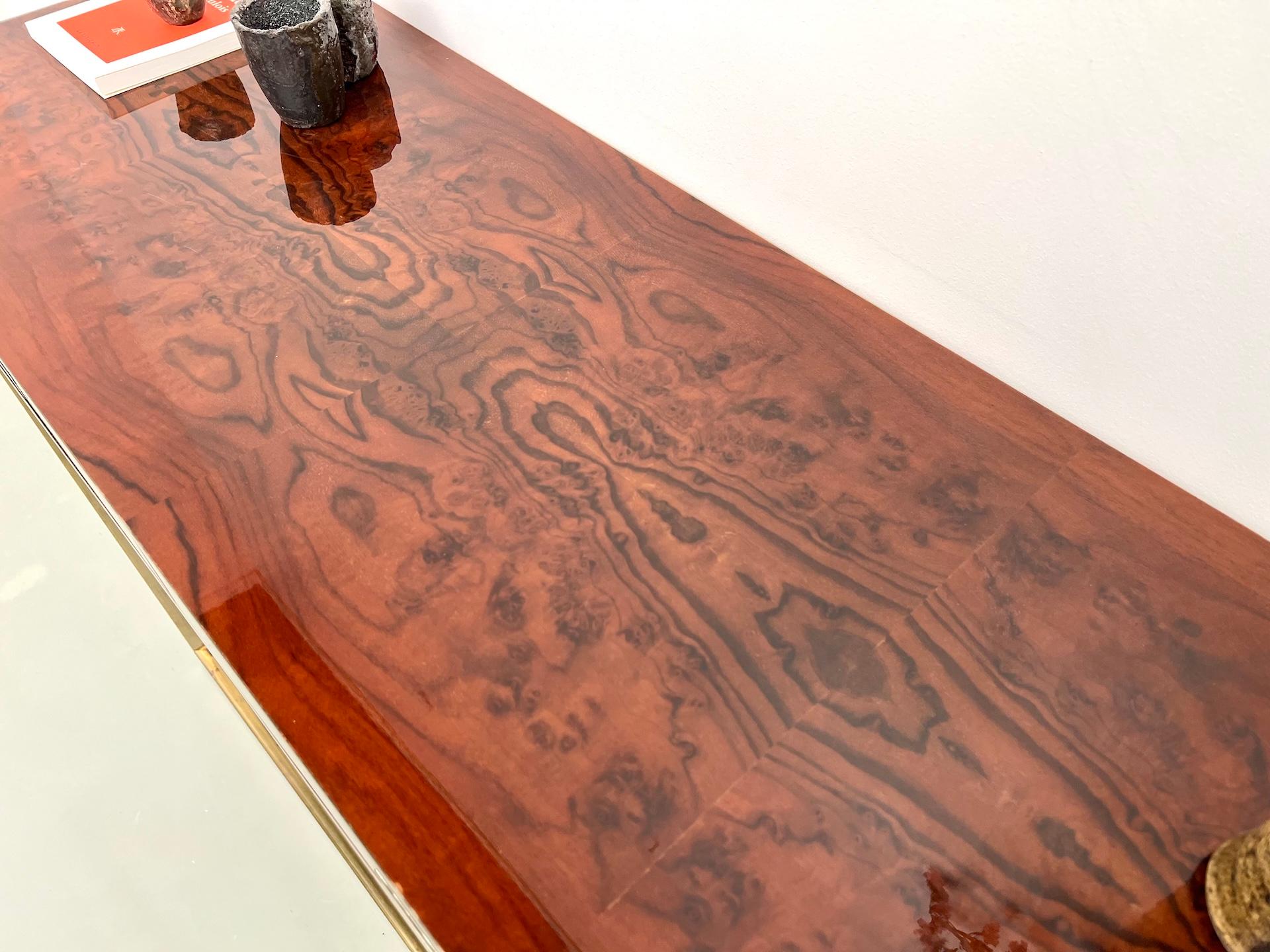 Jean-Claude Mahey lacquered console table, France circa 1970 For Sale 2