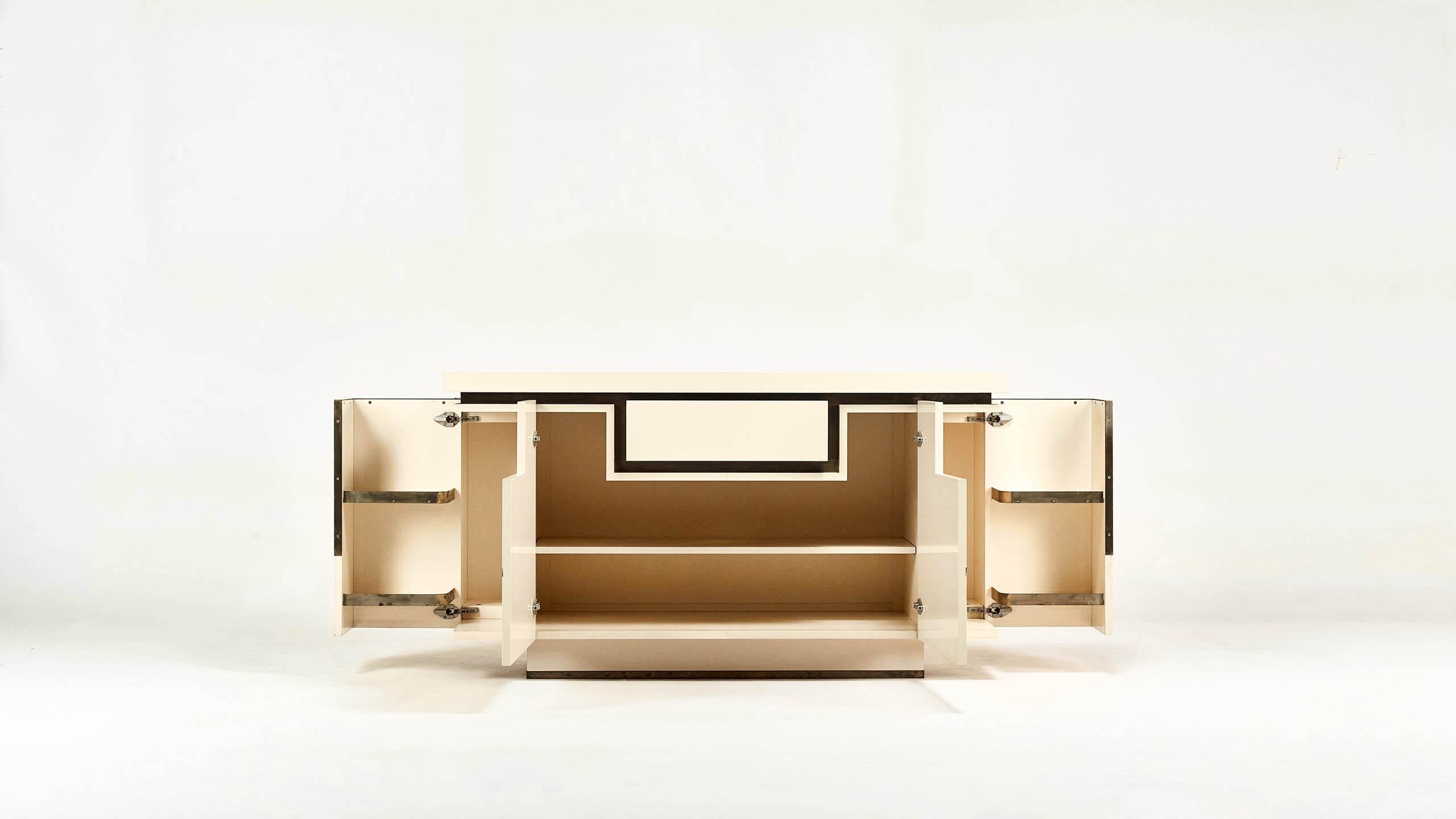 French Jean-Claude Mahey, Lacquered Sideboard for Roche Bobois, circa 1970