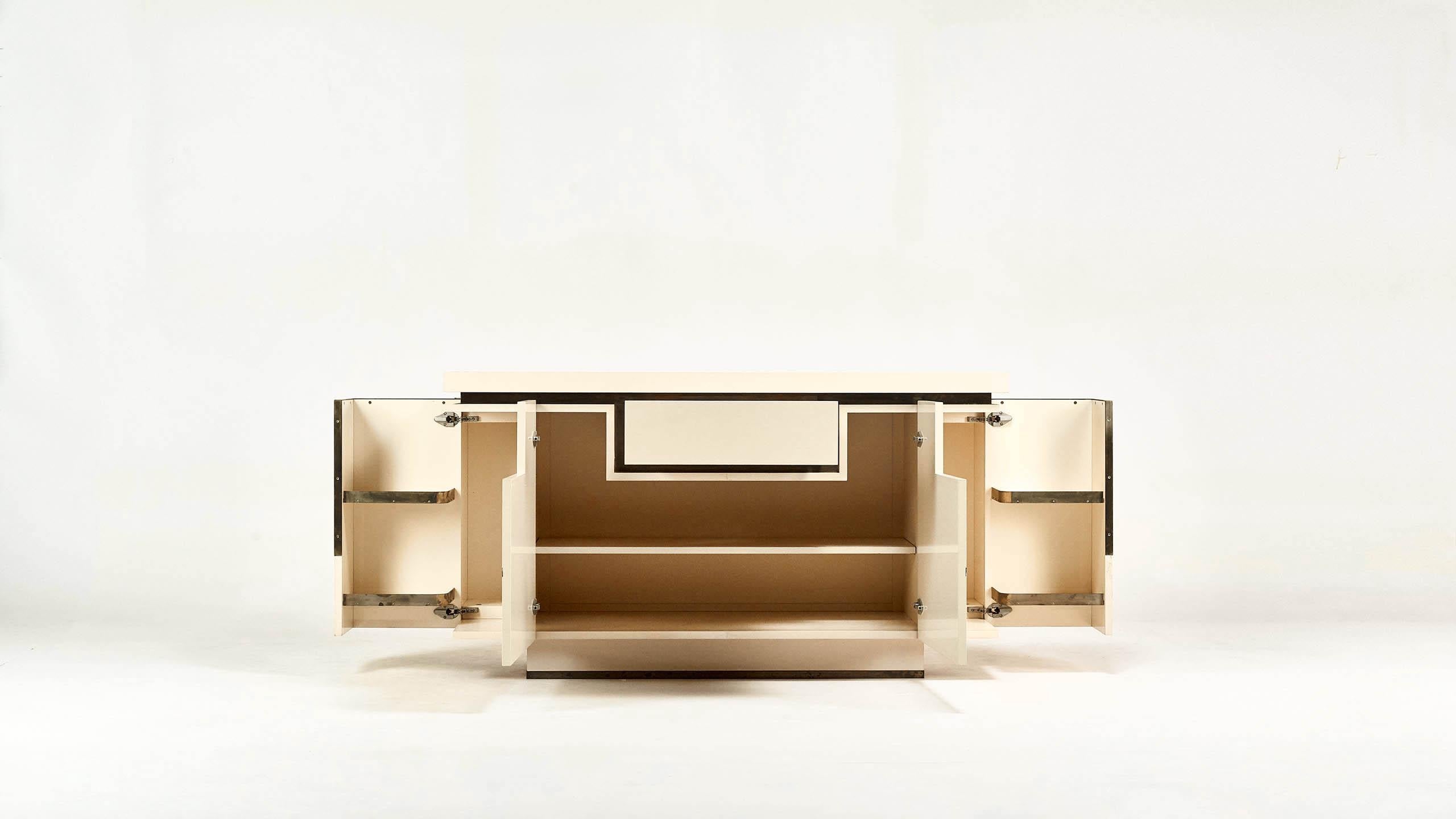 Jean-Claude Mahey, Lacquered Sideboard for Roche Bobois, circa 1970 In Good Condition In Munster, NRW