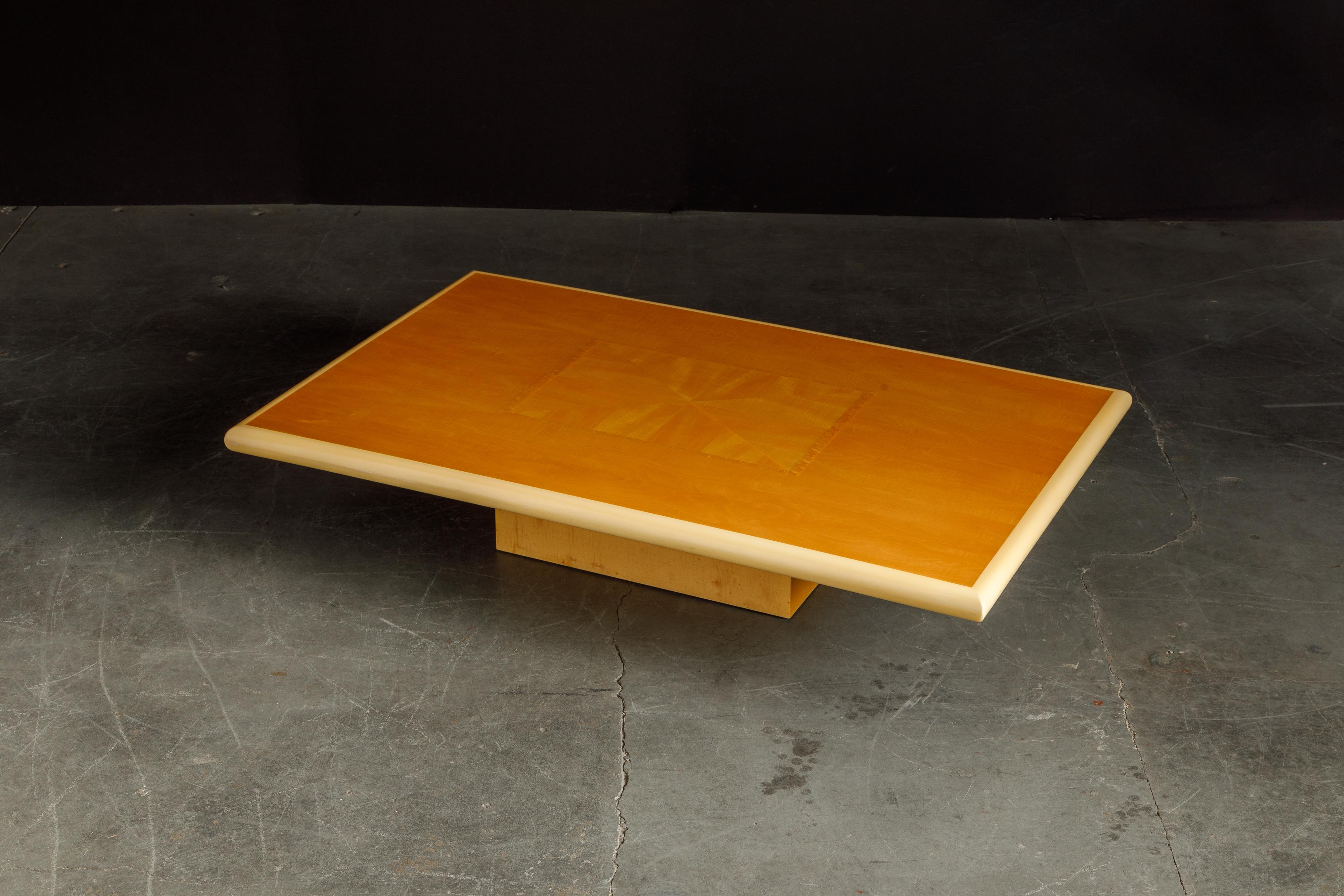 Jean Claude Mahey Post-Modern Cocktail Table, 1980s France, Signed For Sale 5