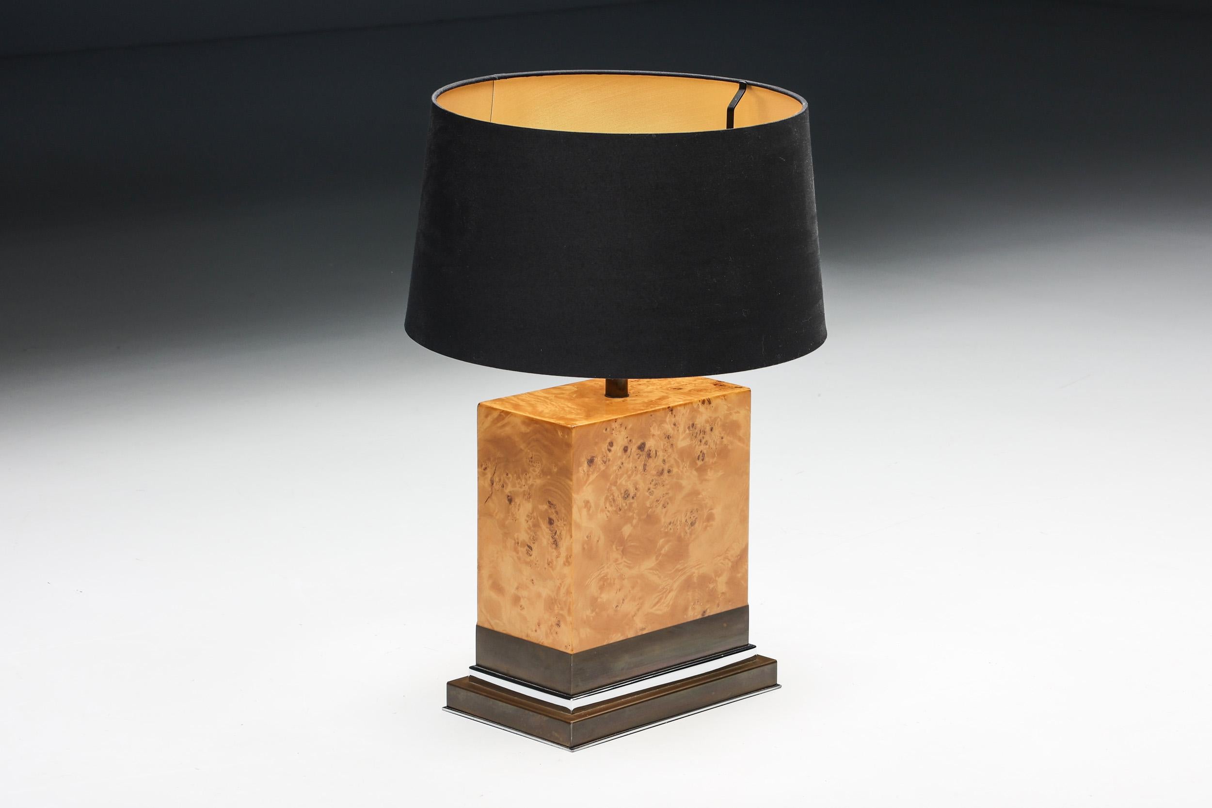 Jean Claude Mahey Table Lamp, Hollywood Regency, France, 1970s 2