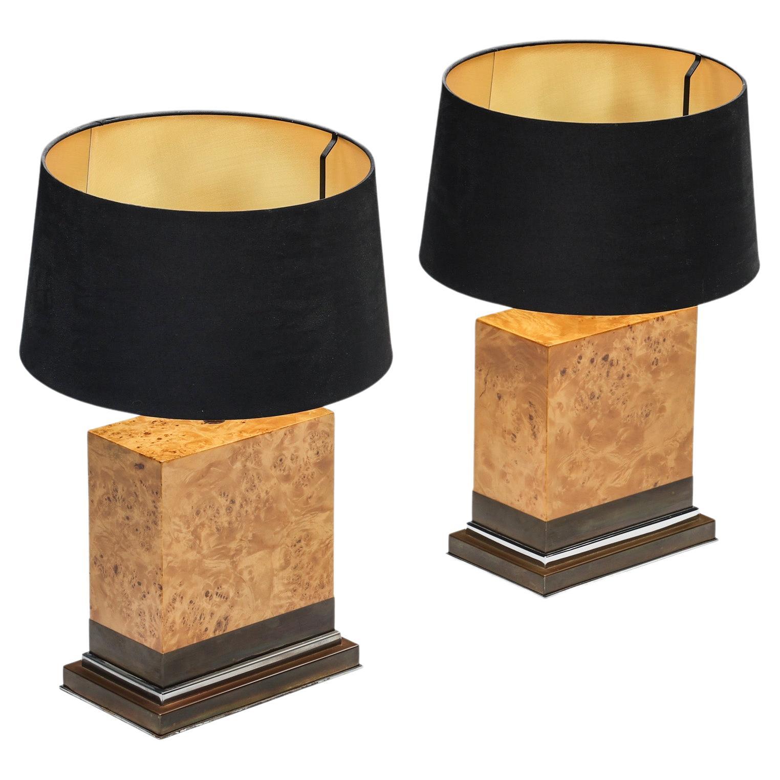 Jean Claude Mahey Table Lamp, Hollywood Regency, France, 1970s