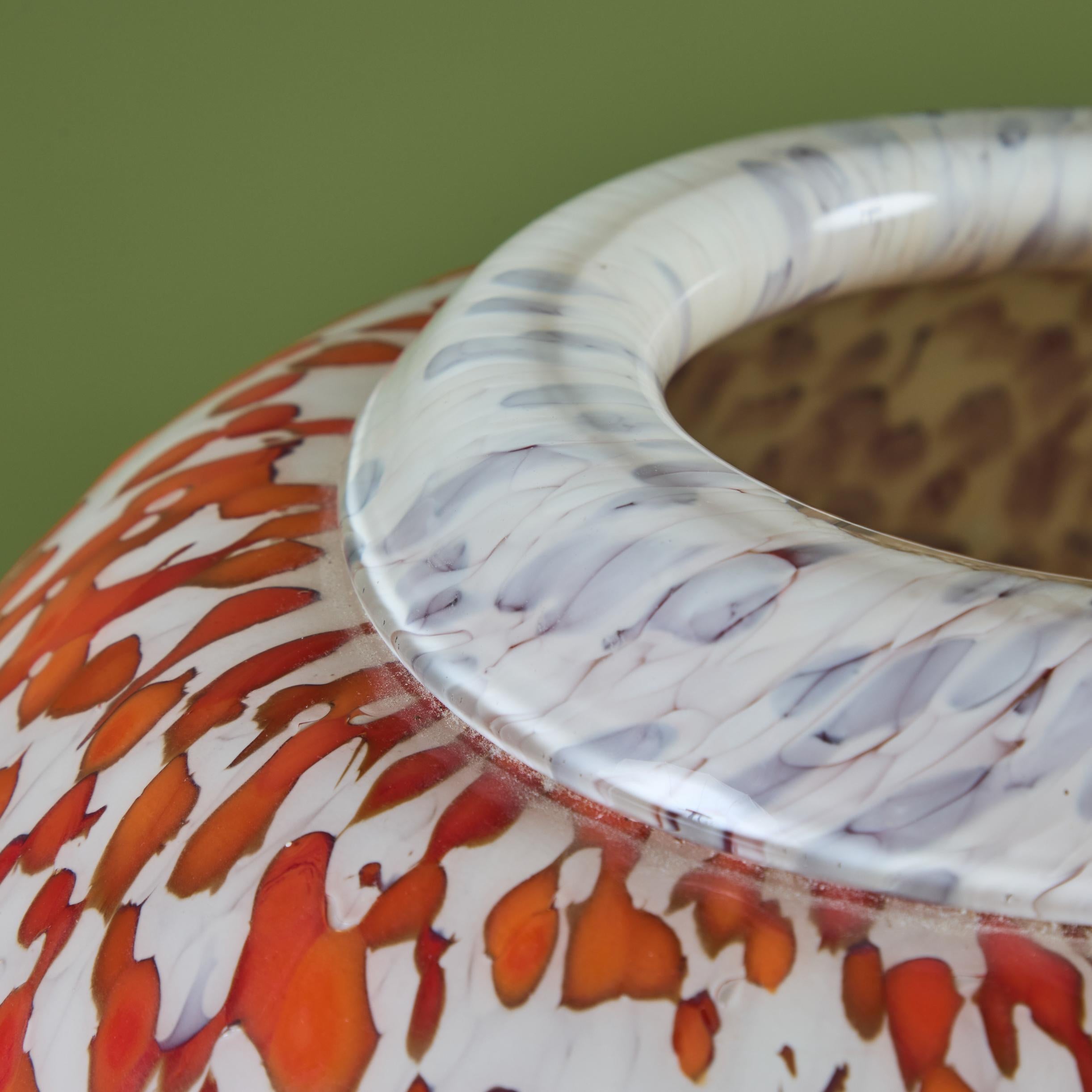 Vaso di vetro grande Jean Claude Novaro in vendita 3