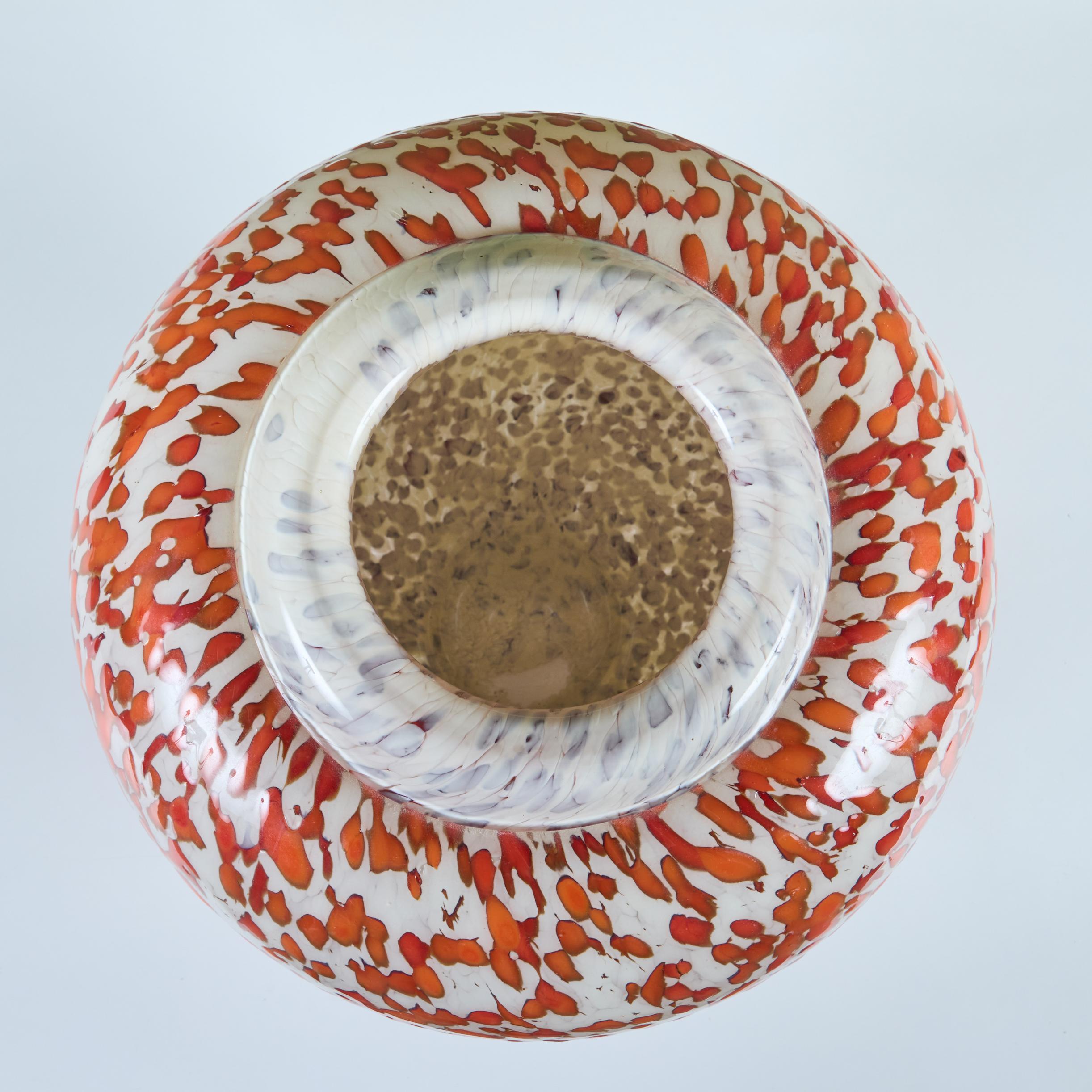 Vaso di vetro grande Jean Claude Novaro in vendita 5