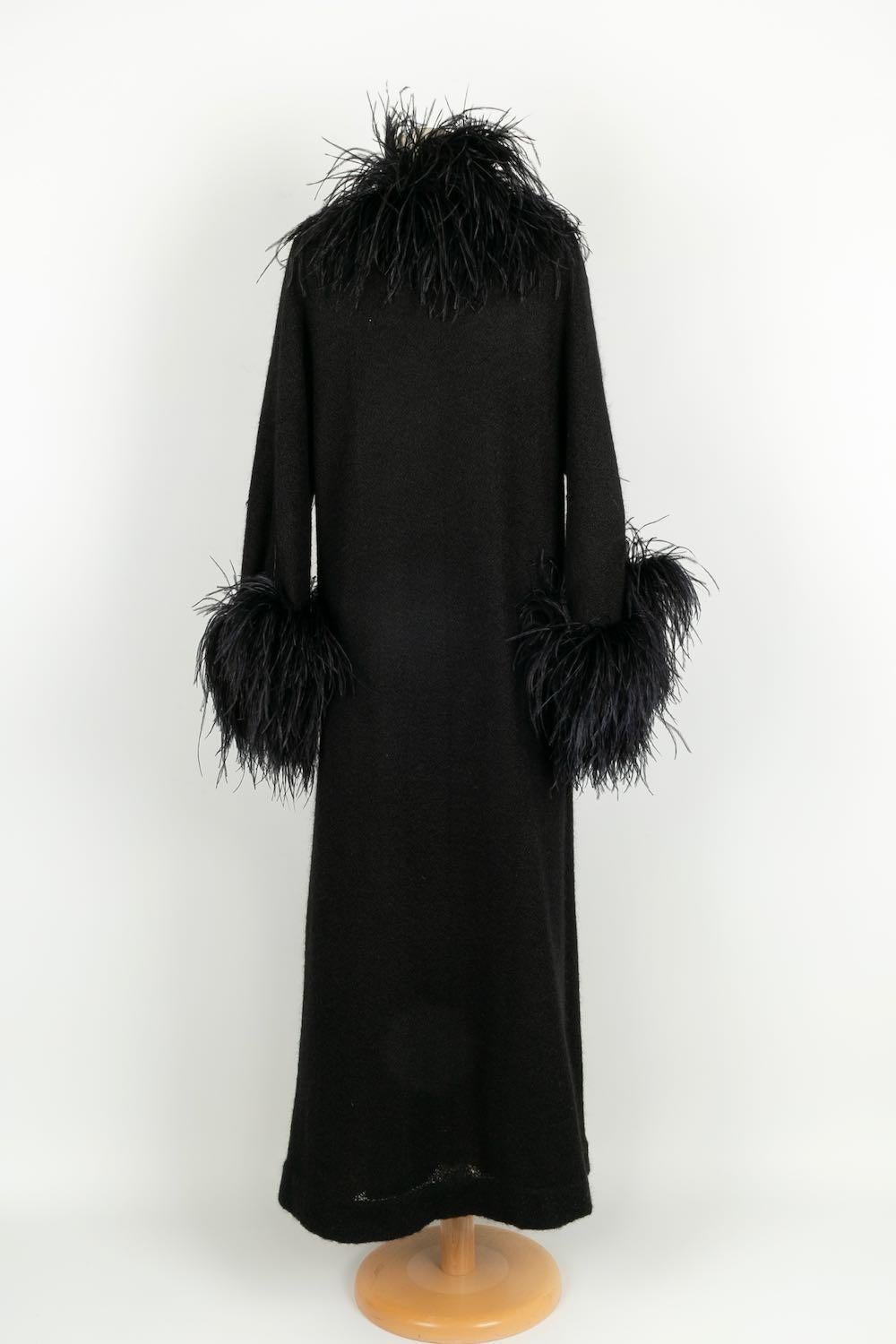 Jean Claude Pascal Wool Blend Coat In Good Condition For Sale In SAINT-OUEN-SUR-SEINE, FR