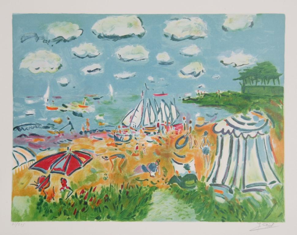Since 1956, Jean Claude Picot has been a full-time professional artist. He has seriously studied the works of the Fauvist masters Vlaminck, Derain and Matisse. Like these great masters whose exuberant canvases excited great attention in the first