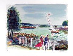 « À la Viole », lithographie impressionniste signée de Jean-Claude Picot