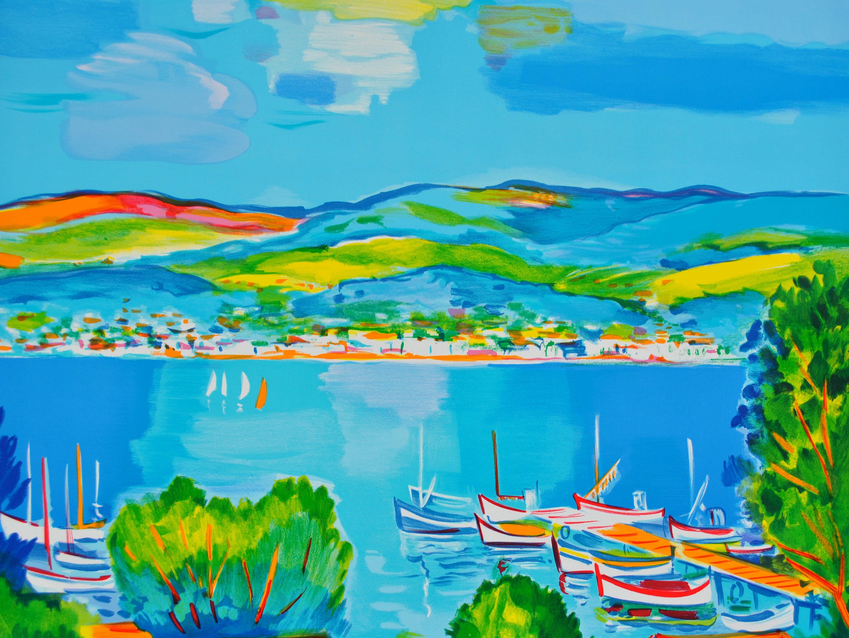 Costa Azul : Alrededores de Marsella - Litografía original, FIRMADA A MANO & Ltd /250 en venta 3