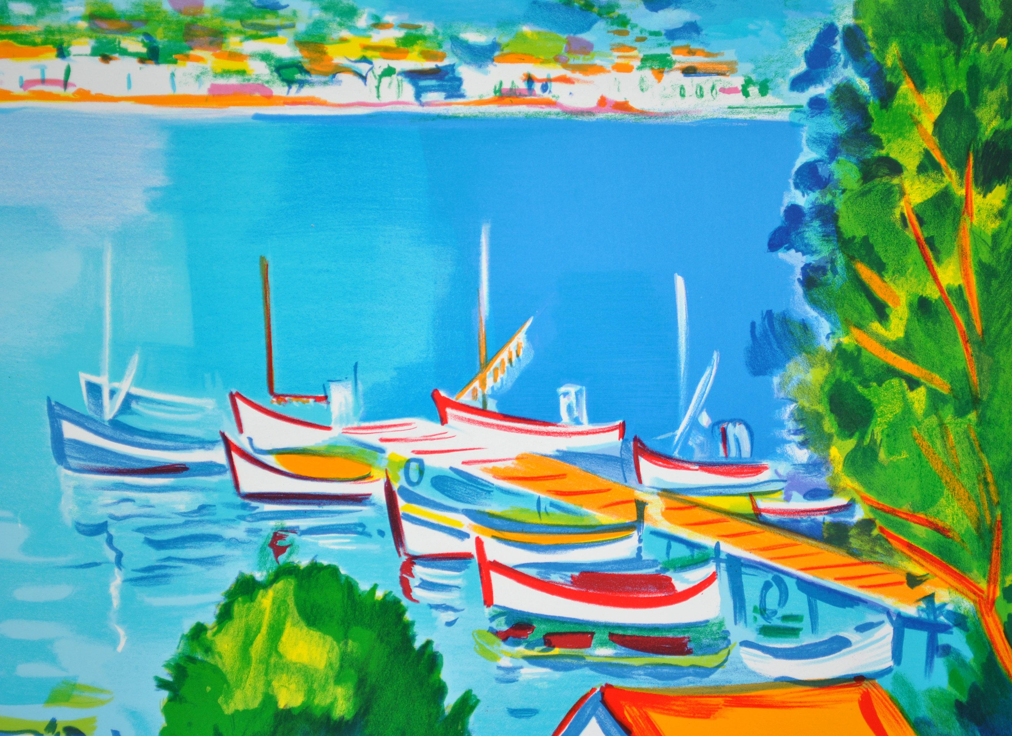 Costa Azul : Alrededores de Marsella - Litografía original, FIRMADA A MANO & Ltd /250 en venta 4