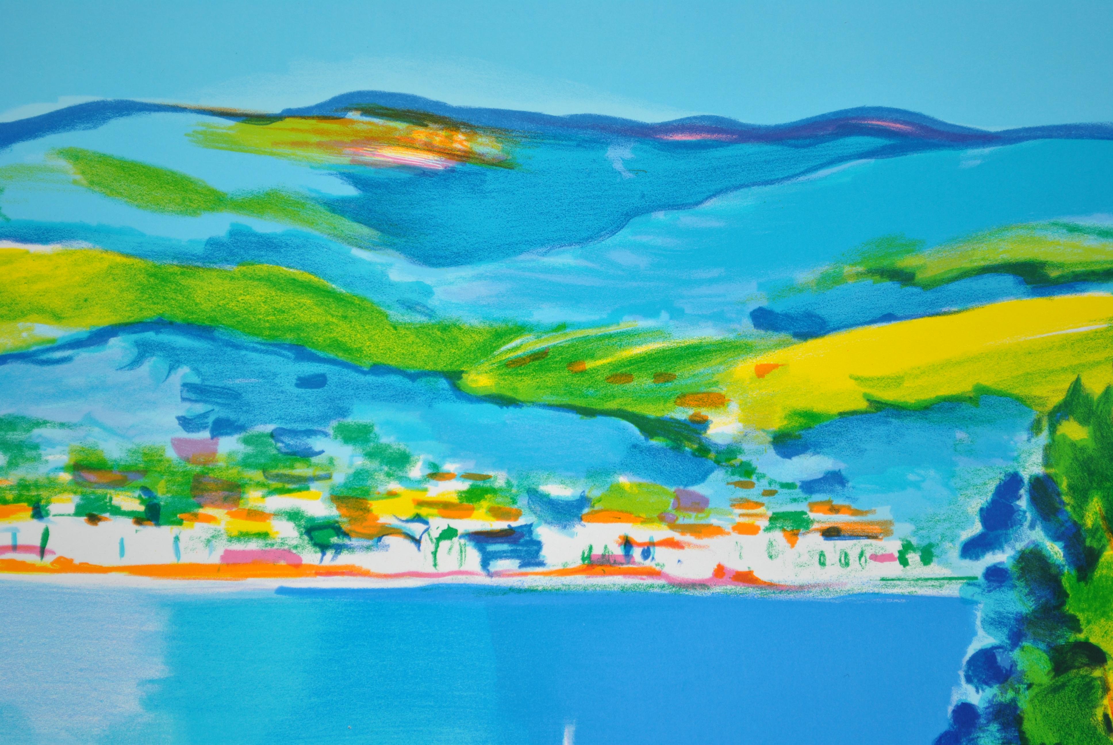Costa Azul : Alrededores de Marsella - Litografía original, FIRMADA A MANO & Ltd /250 en venta 5