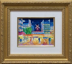 Handverziertes und signiertes Giclee Pigalle-Moulin Rouge von Jean Claude Picot