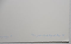 Jean-Claude Reynal "Tres Petit Paysage 5" Relief Etching, circa 1976