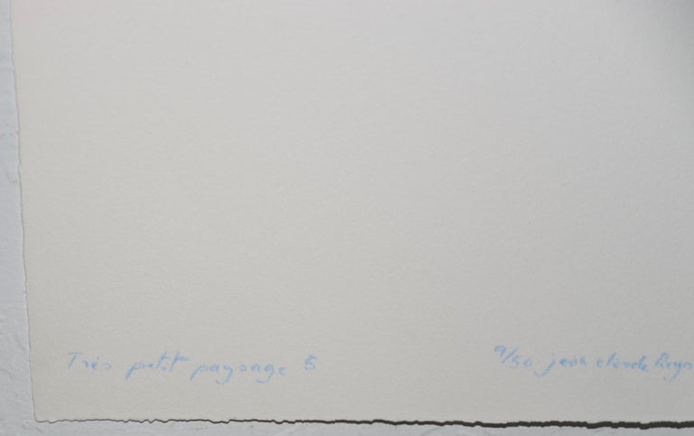 Jean-Claude Reynal "Tres Petit Paysage 5" Gravure en relief:: vers 1976 En  vente sur 1stDibs