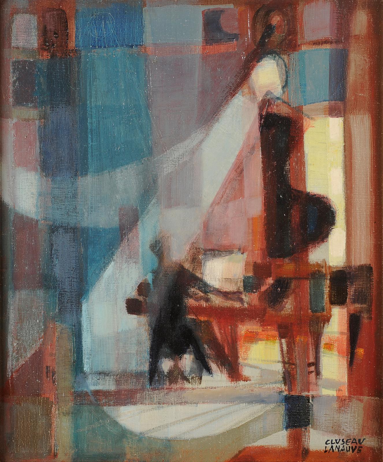 Le pianiste - Painting de Jean Cluseau-Lanauve