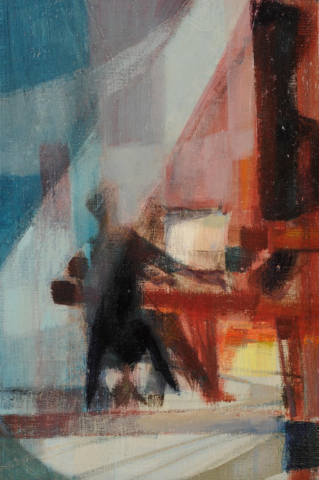 Le pianiste - École française Painting par Jean Cluseau-Lanauve