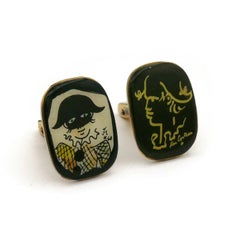 JEAN COCTEAU (After) Vintage Cufflinks